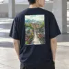 "Mountain Town Contrast" Heavyweight Unisex Crewneck T-shirt | Gildan 5000