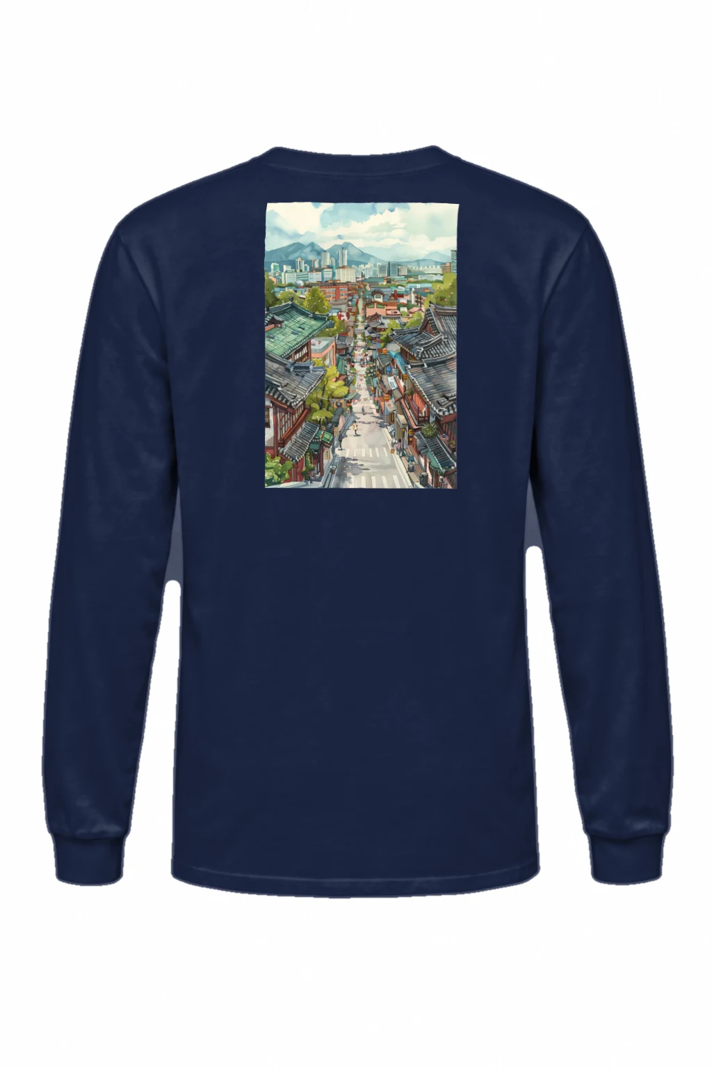 "Mountain Town Contrast" Unisex Longsleeve T-shirt | Gildan 2400