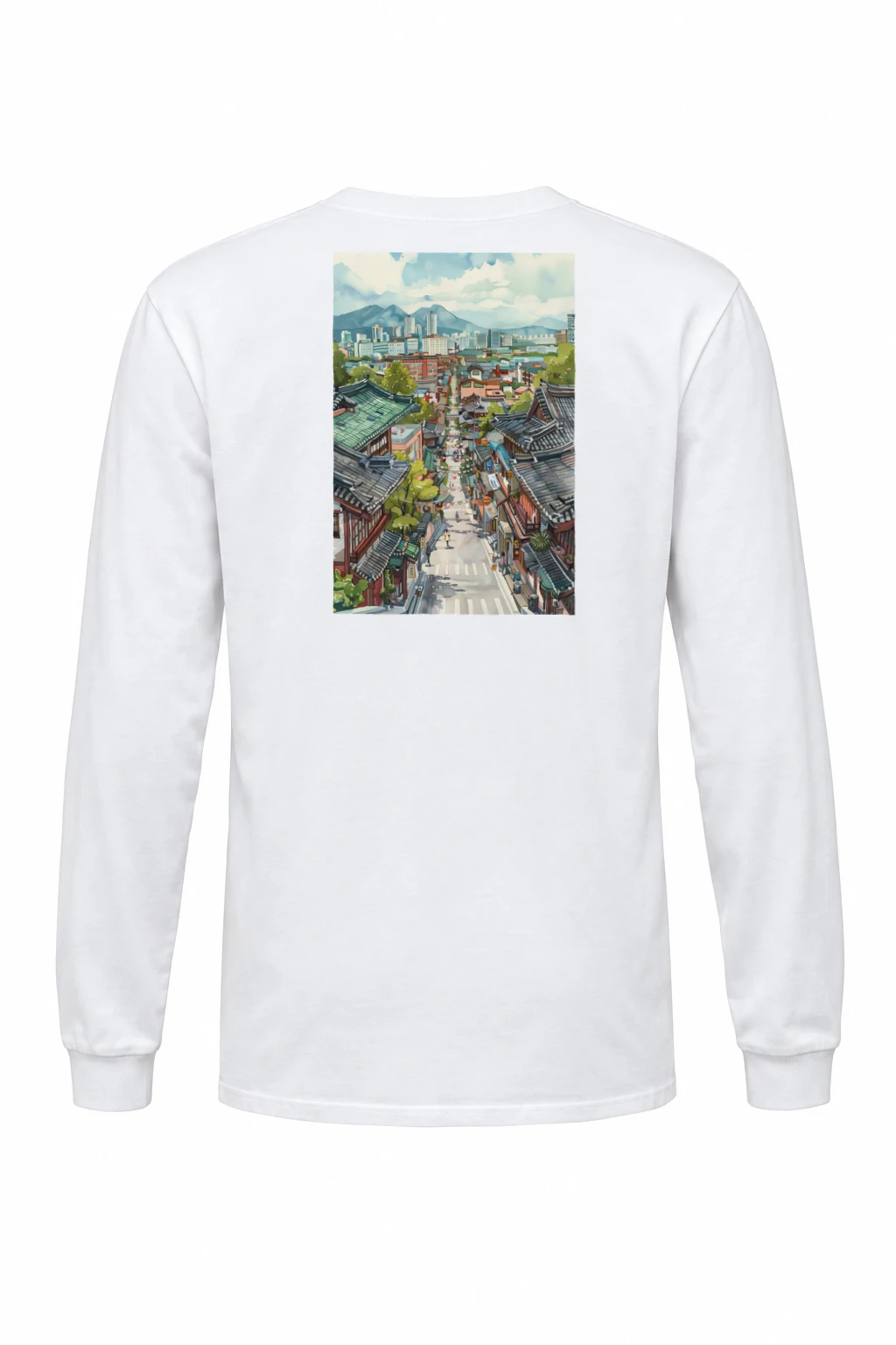 "Mountain Town Contrast" Unisex Longsleeve T-shirt | Gildan 2400