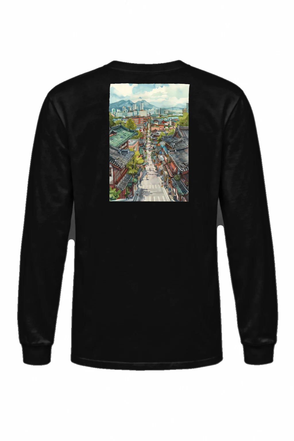 "Mountain Town Contrast" Unisex Longsleeve T-shirt | Gildan 2400