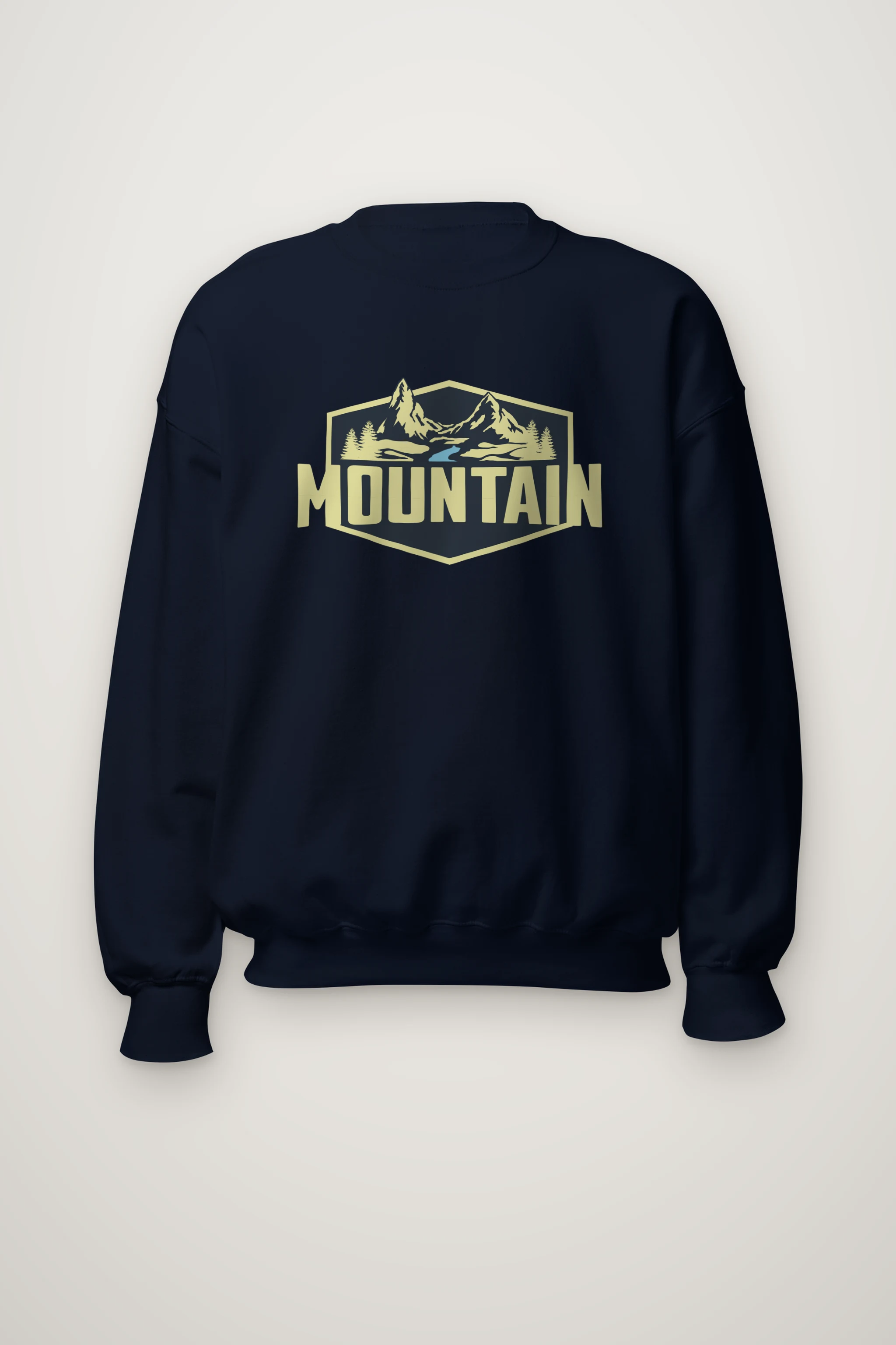 "Mountain Wilderness Badge" Heavy Blend Unisex Crewneck Sweatshirt