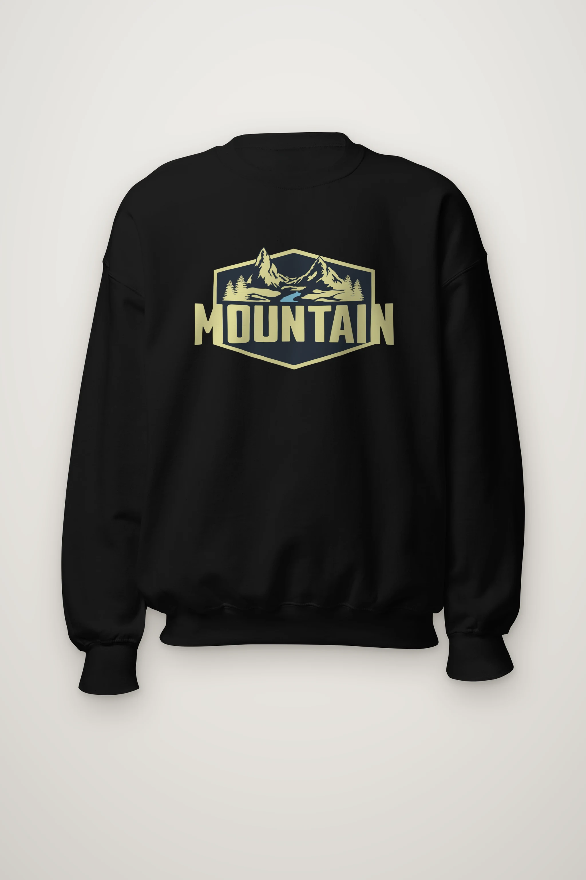 "Mountain Wilderness Badge" Heavy Blend Unisex Crewneck Sweatshirt