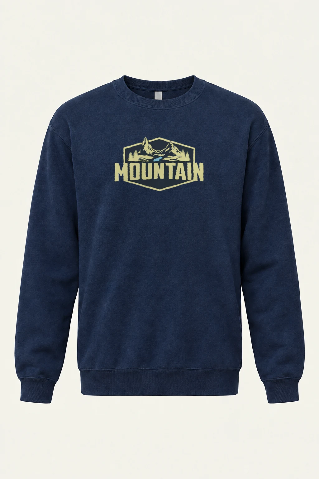 "Mountain Wilderness Badge" Heavy Blend Unisex Crewneck Sweatshirt | Gildan 18000
