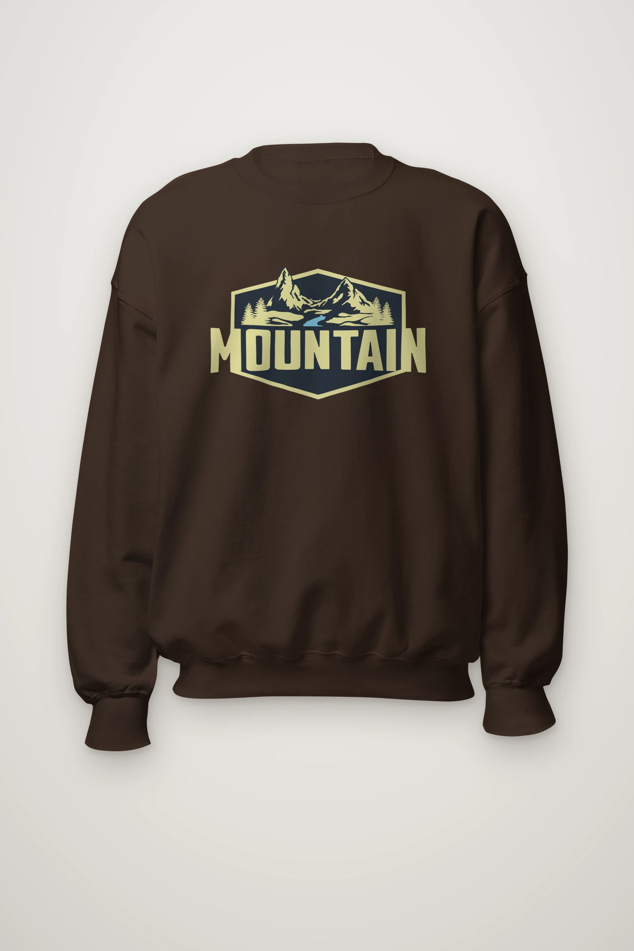 "Mountain Wilderness Badge" Heavy Blend Unisex Crewneck Sweatshirt