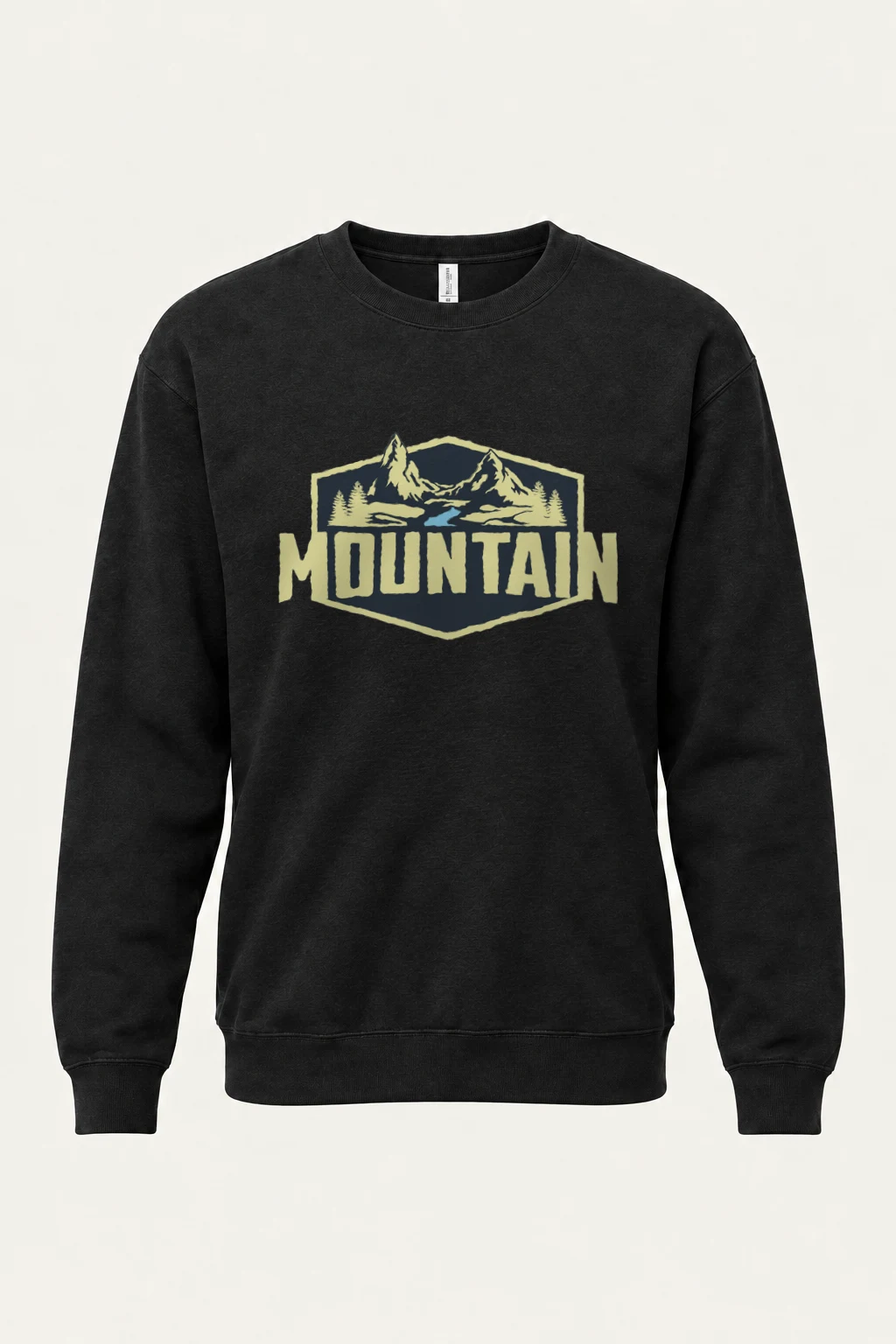 "Mountain Wilderness Badge" Heavy Blend Unisex Crewneck Sweatshirt | Gildan 18000