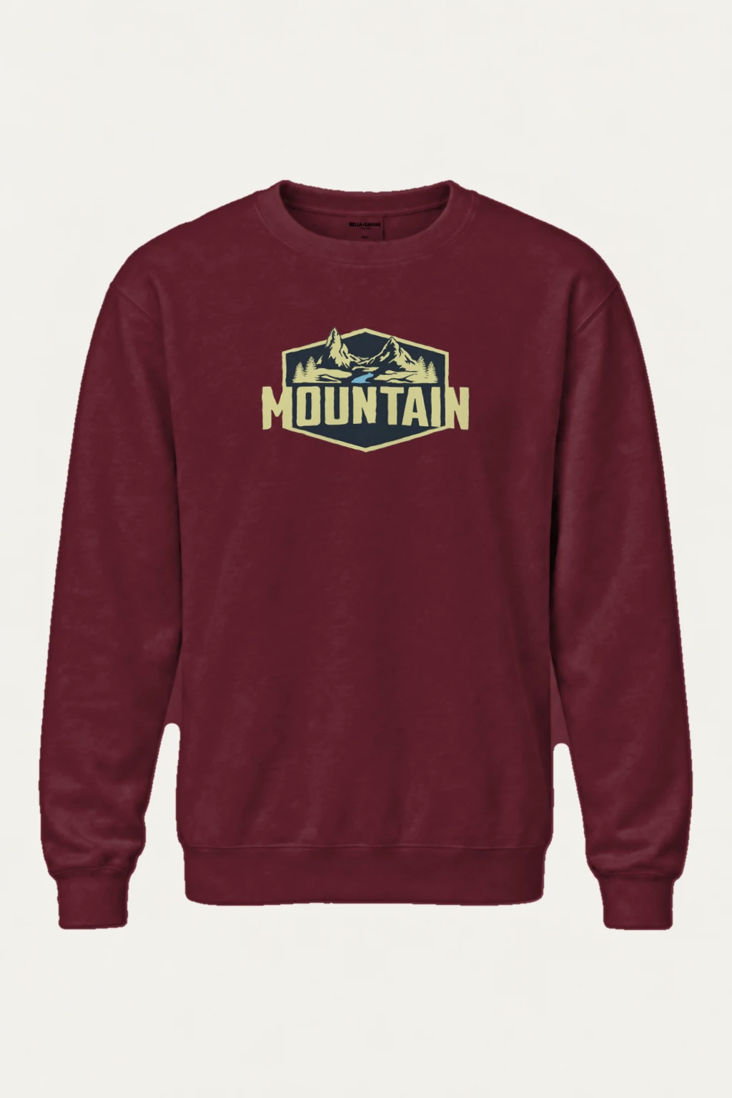 "Mountain Wilderness Badge" Heavy Blend Unisex Crewneck Sweatshirt | Gildan 18000