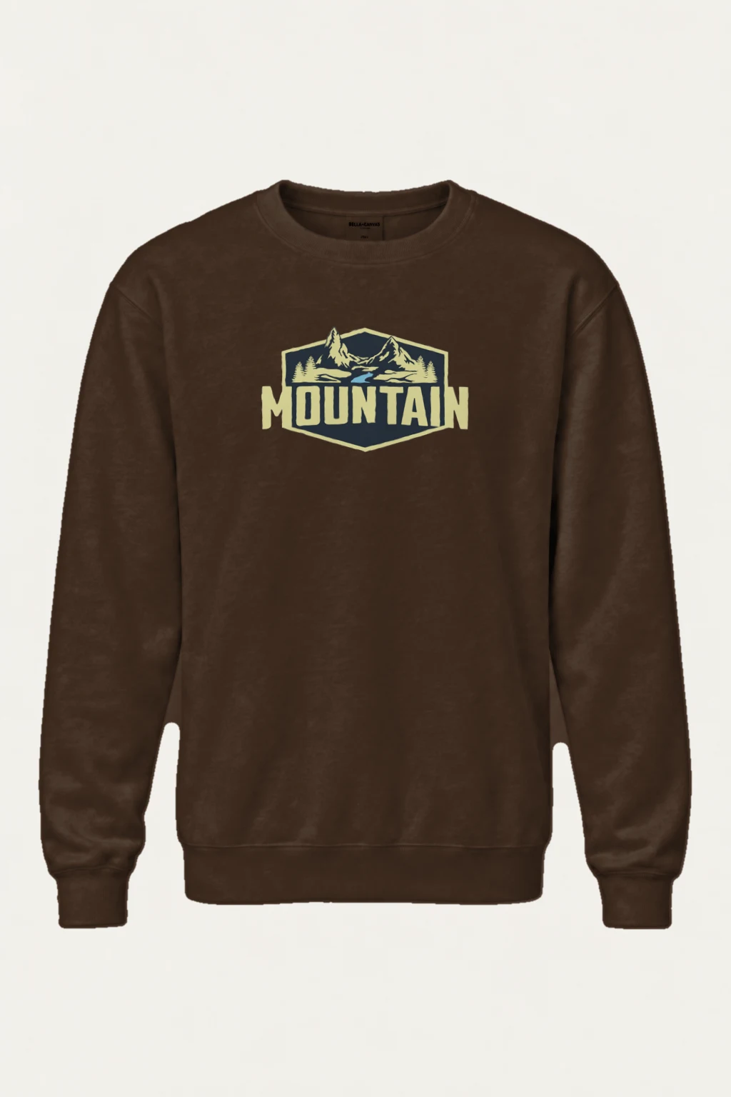 "Mountain Wilderness Badge" Heavy Blend Unisex Crewneck Sweatshirt | Gildan 18000