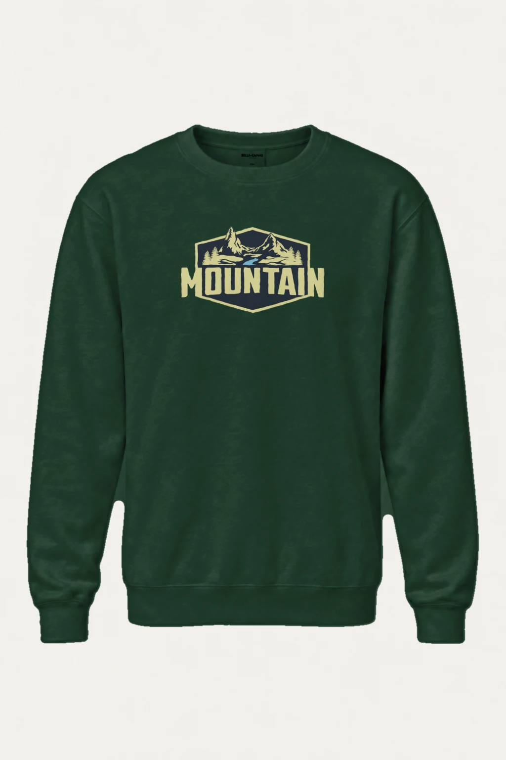 "Mountain Wilderness Badge" Heavy Blend Unisex Crewneck Sweatshirt | Gildan 18000