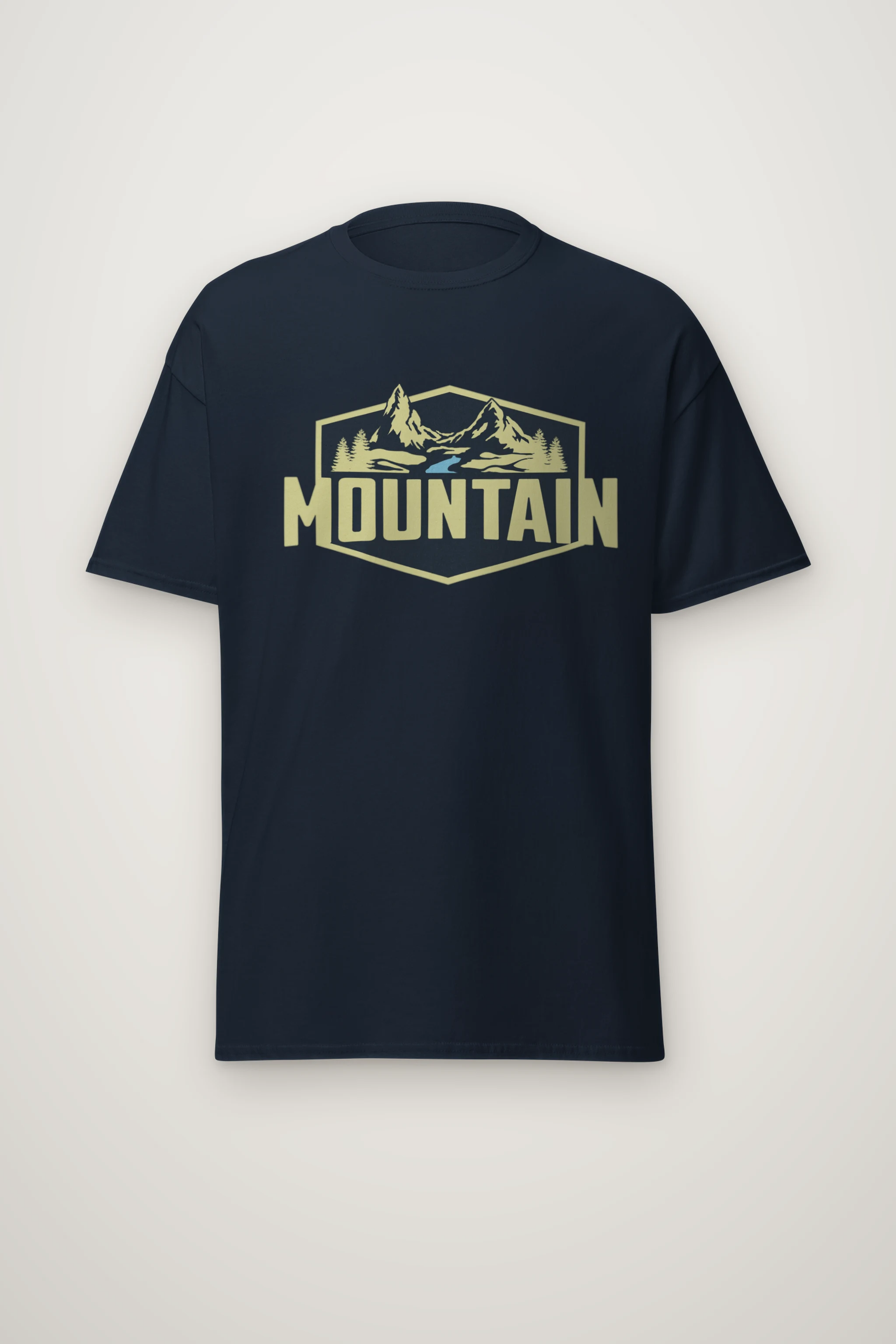 "Mountain Wilderness Badge" Heavyweight Unisex Crewneck T-shirt
