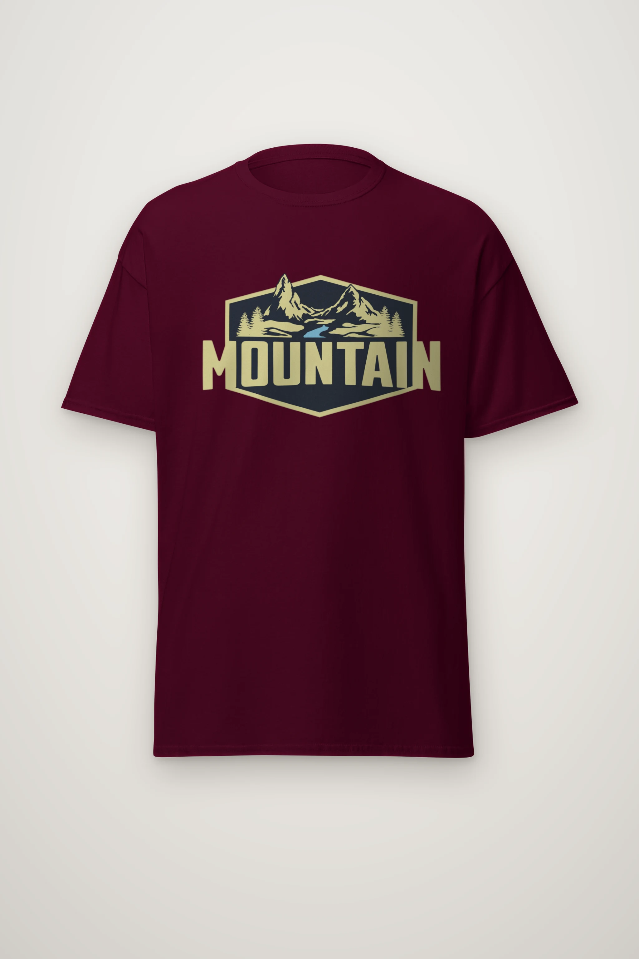 "Mountain Wilderness Badge" Heavyweight Unisex Crewneck T-shirt