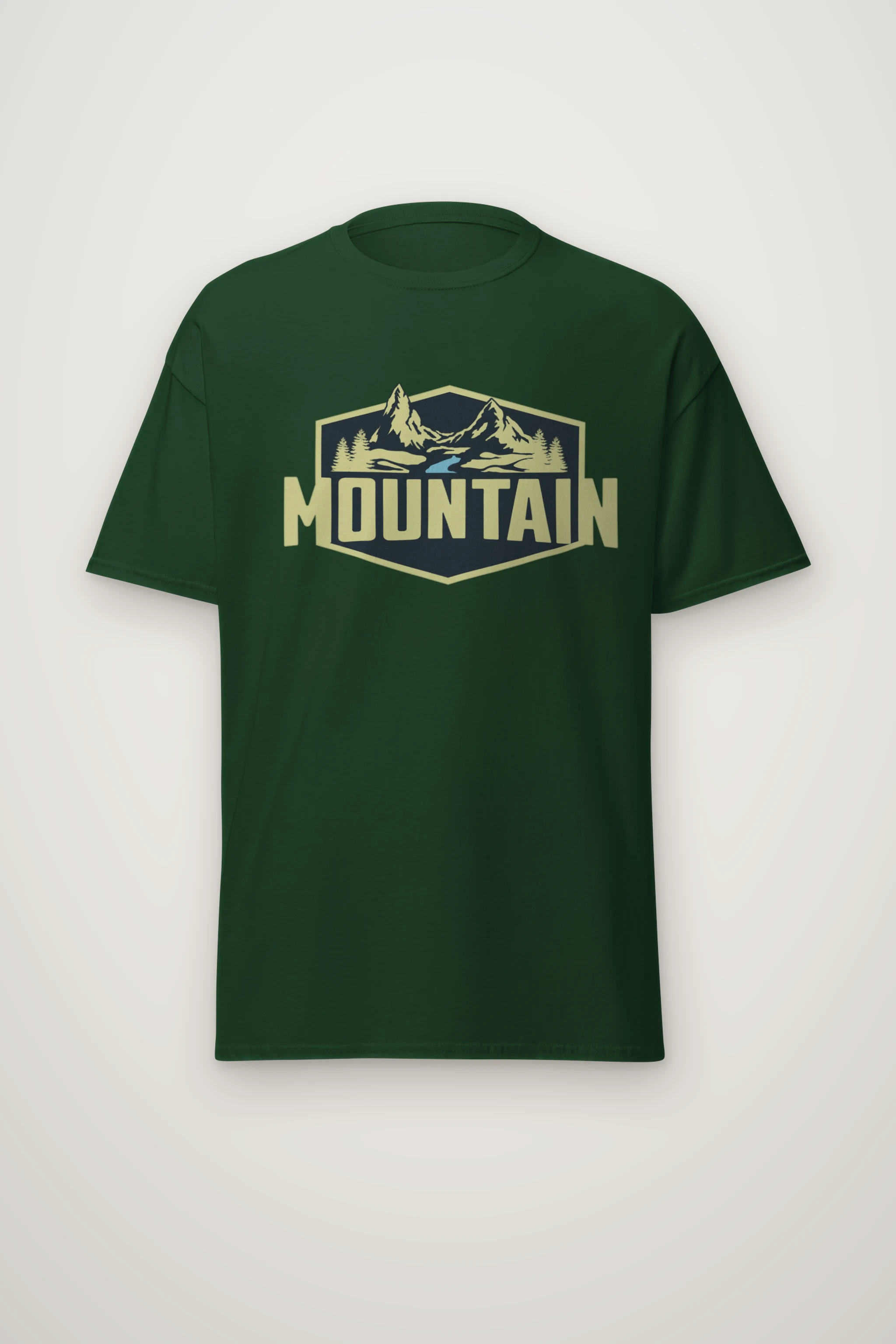 "Mountain Wilderness Badge" Heavyweight Unisex Crewneck T-shirt