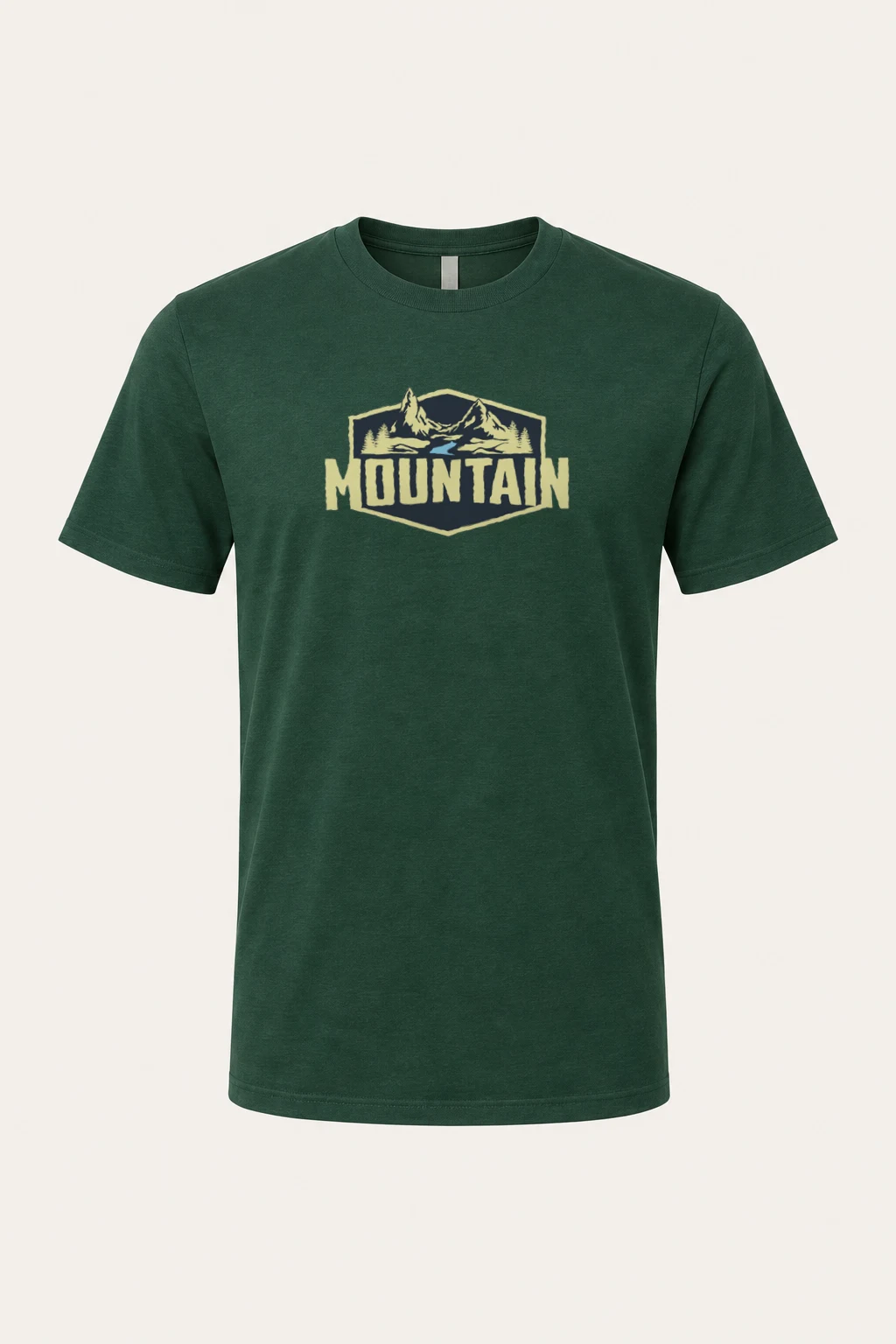 "Mountain Wilderness Badge" Heavyweight Unisex Crewneck T-shirt | Gildan 5000