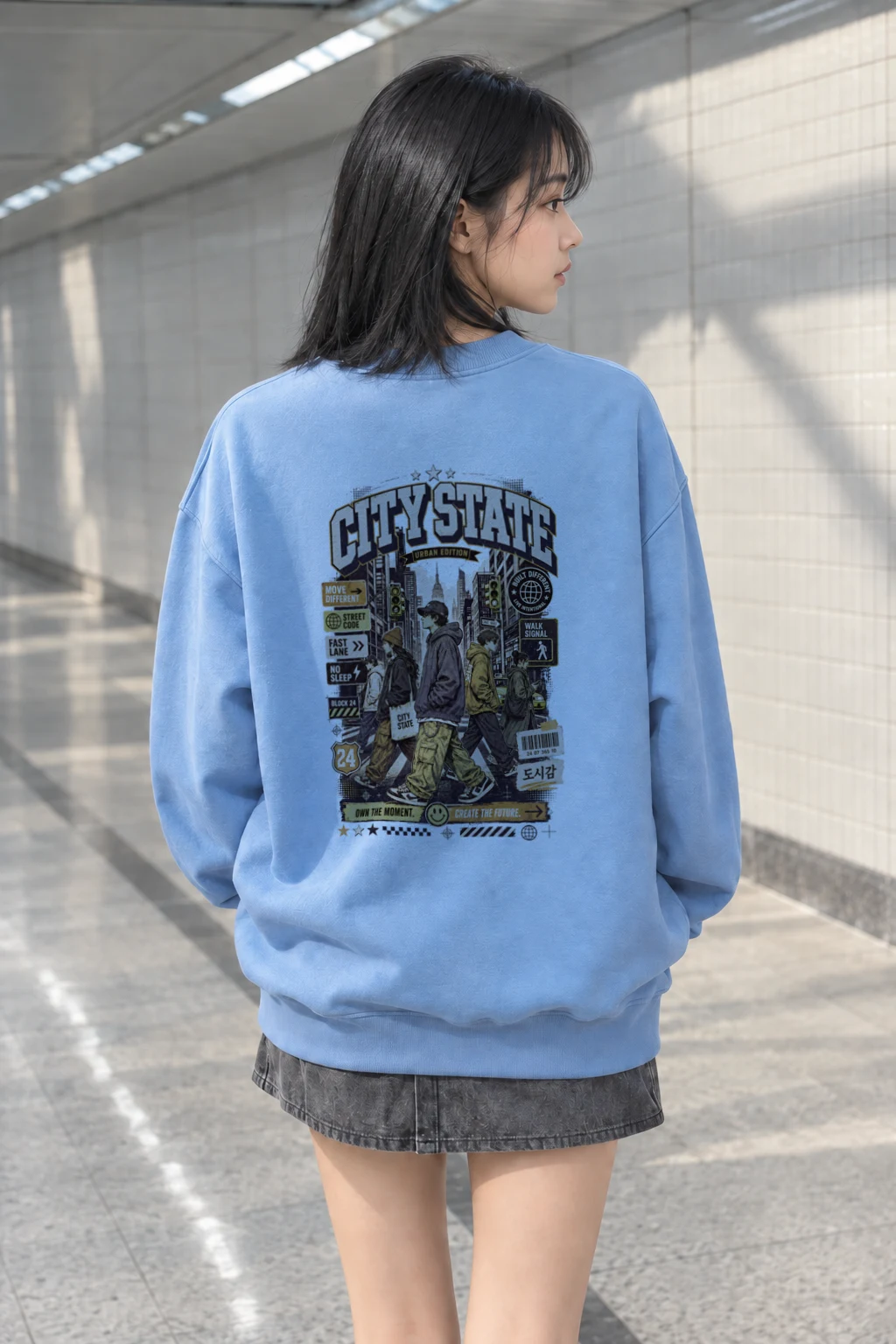 "Move Different" Heavy Blend Unisex Crewneck Sweatshirt | Gildan 18000