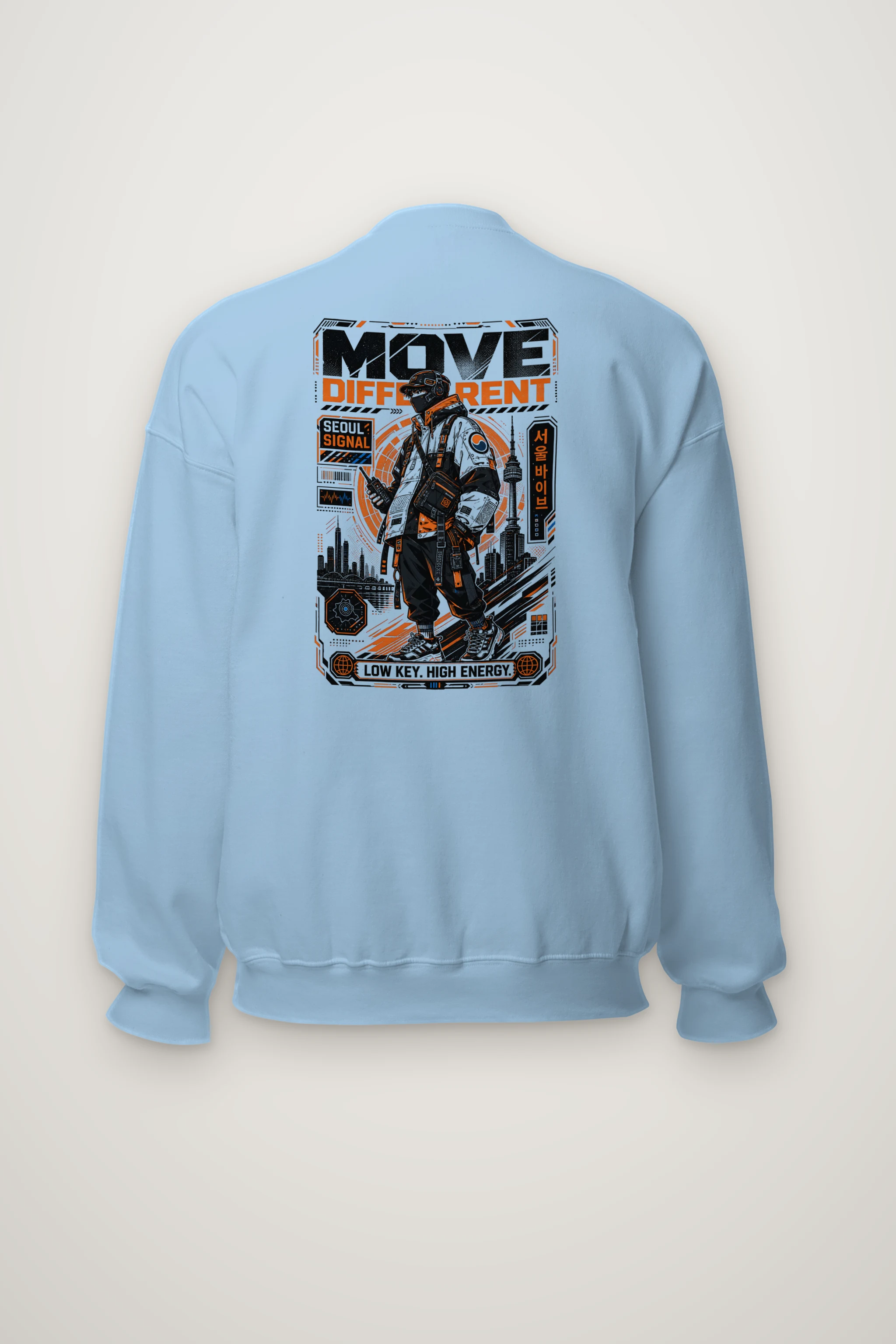 "Move Different Seoul" Heavy Blend Unisex Crewneck Sweatshirt