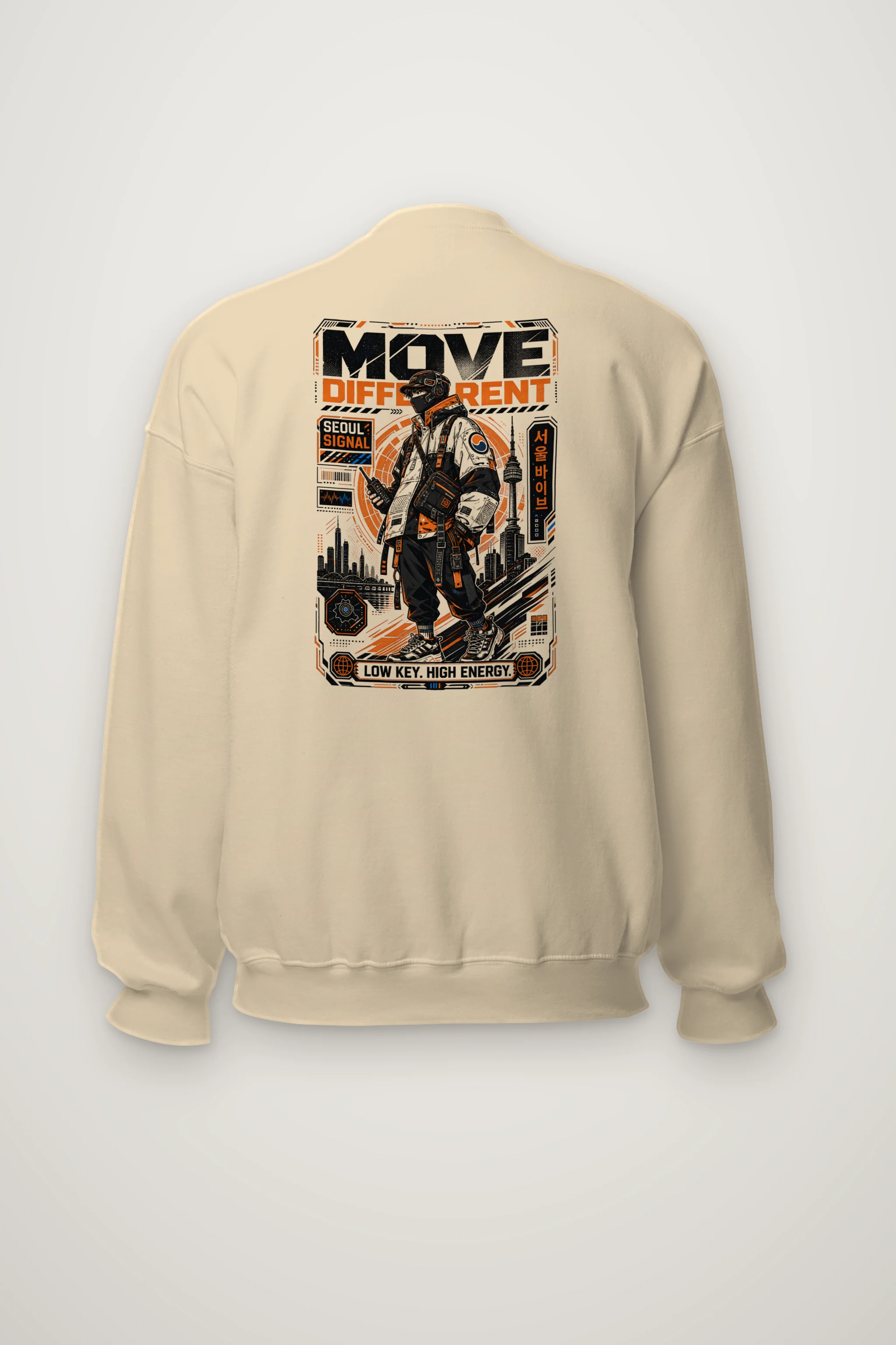 "Move Different Seoul" Heavy Blend Unisex Crewneck Sweatshirt