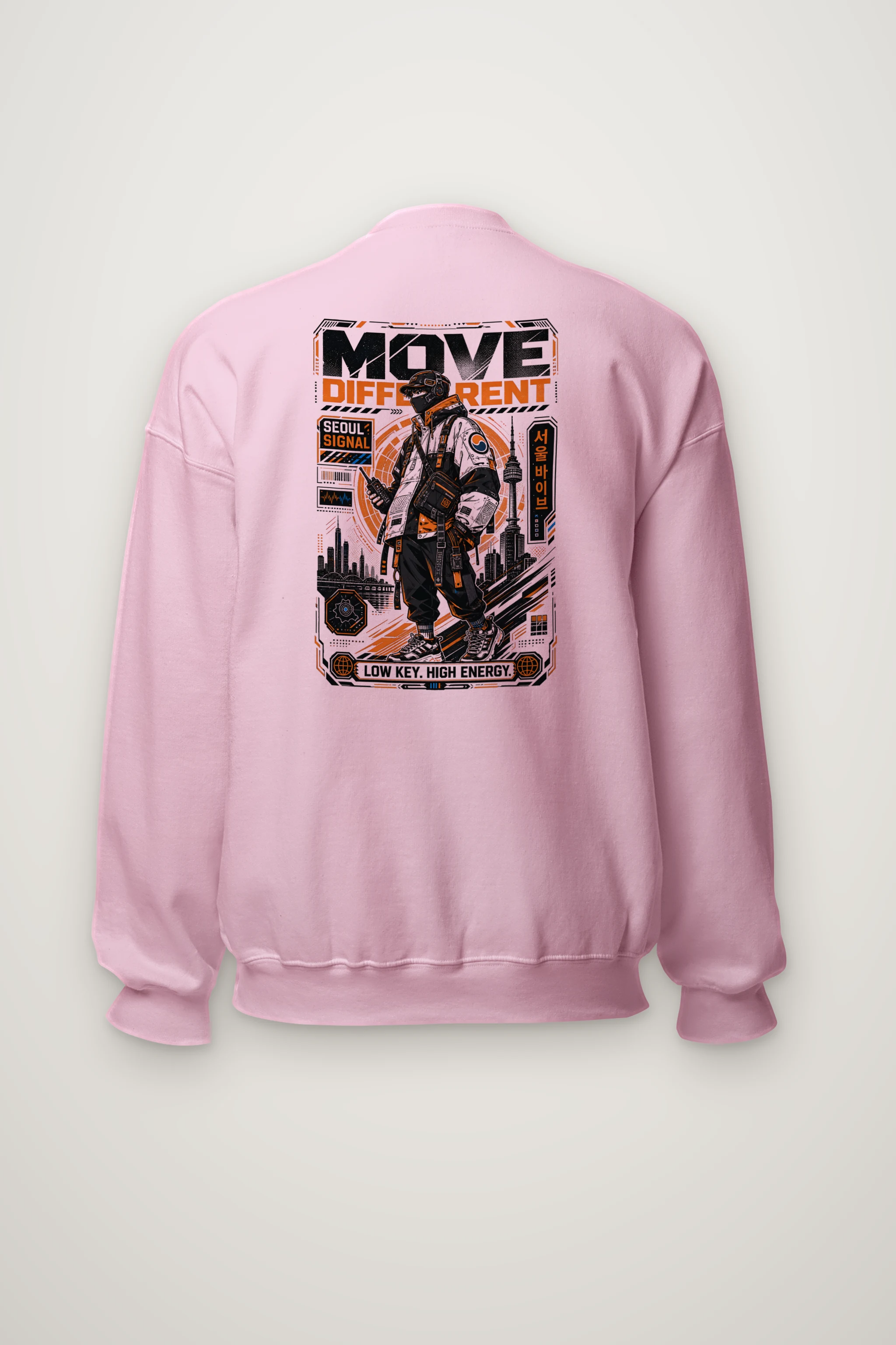 "Move Different Seoul" Heavy Blend Unisex Crewneck Sweatshirt
