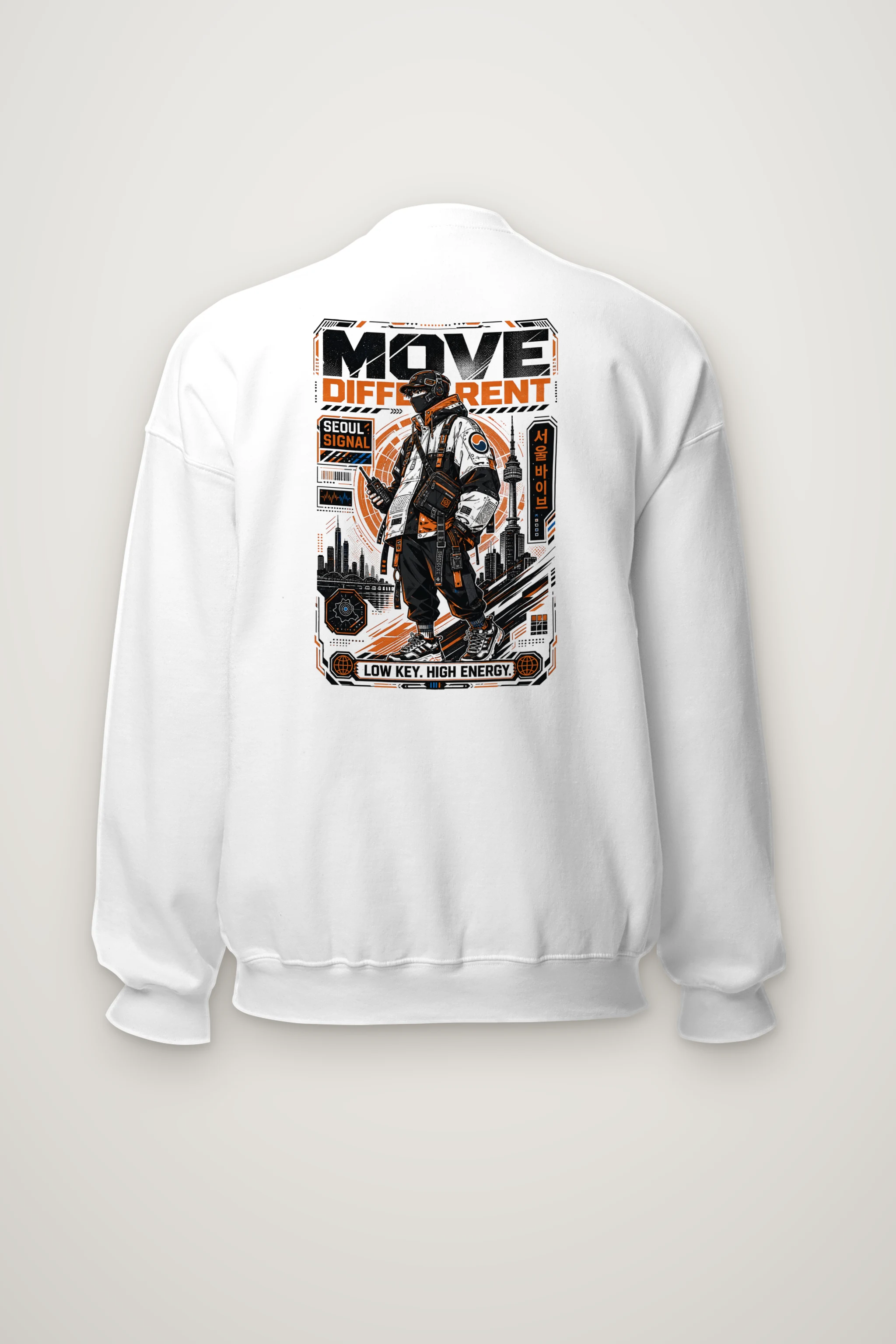 "Move Different Seoul" Heavy Blend Unisex Crewneck Sweatshirt
