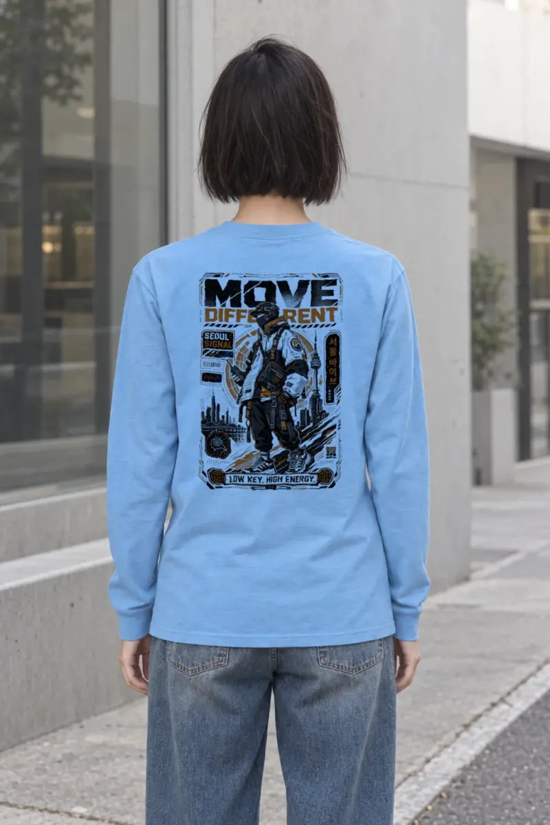 "Move Different Seoul" Unisex Longsleeve T-shirt