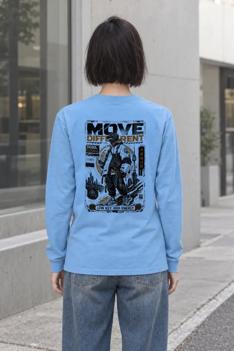 "Move Different Seoul" Unisex Longsleeve T-shirt