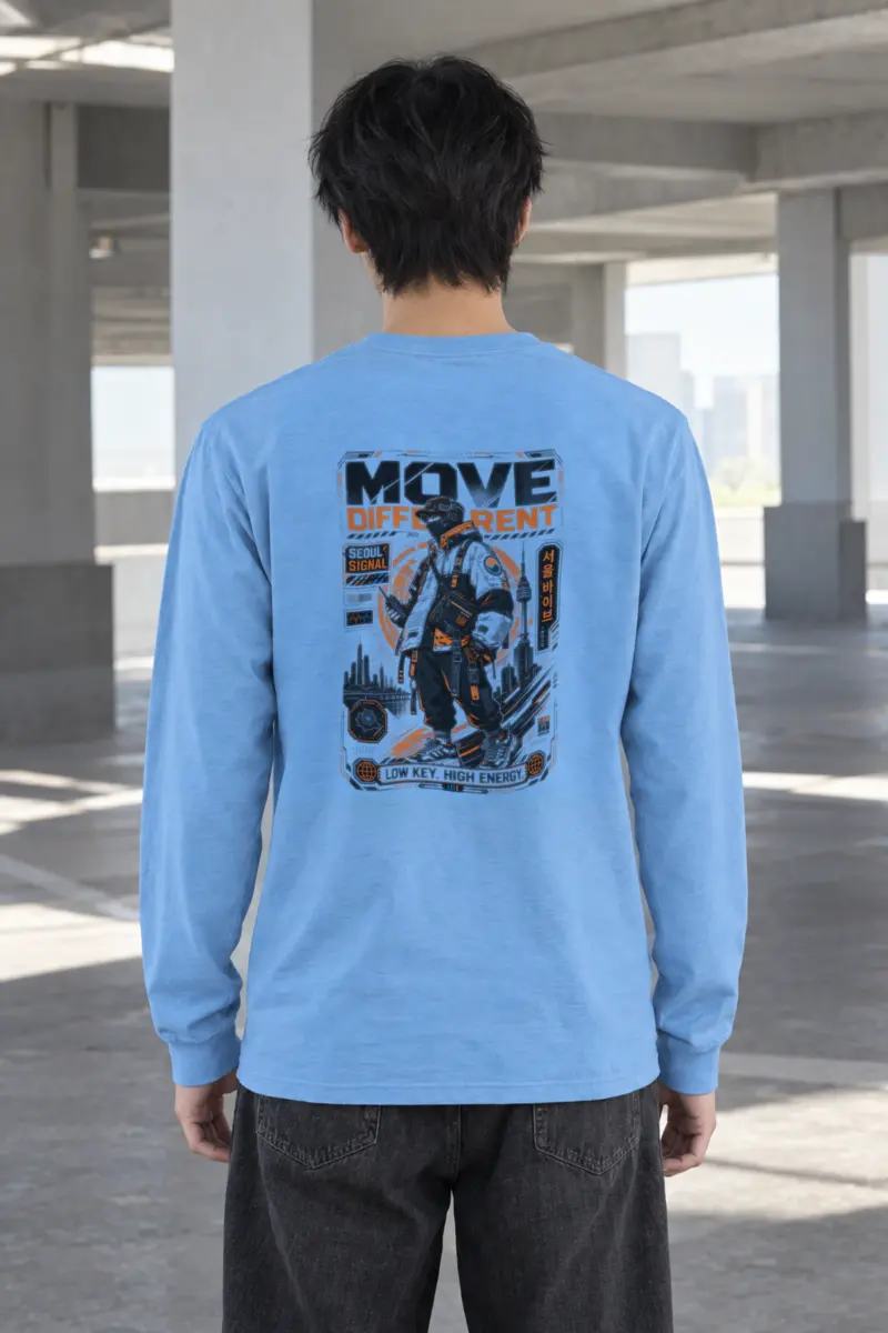 "Move Different Seoul" Unisex Longsleeve T-shirt