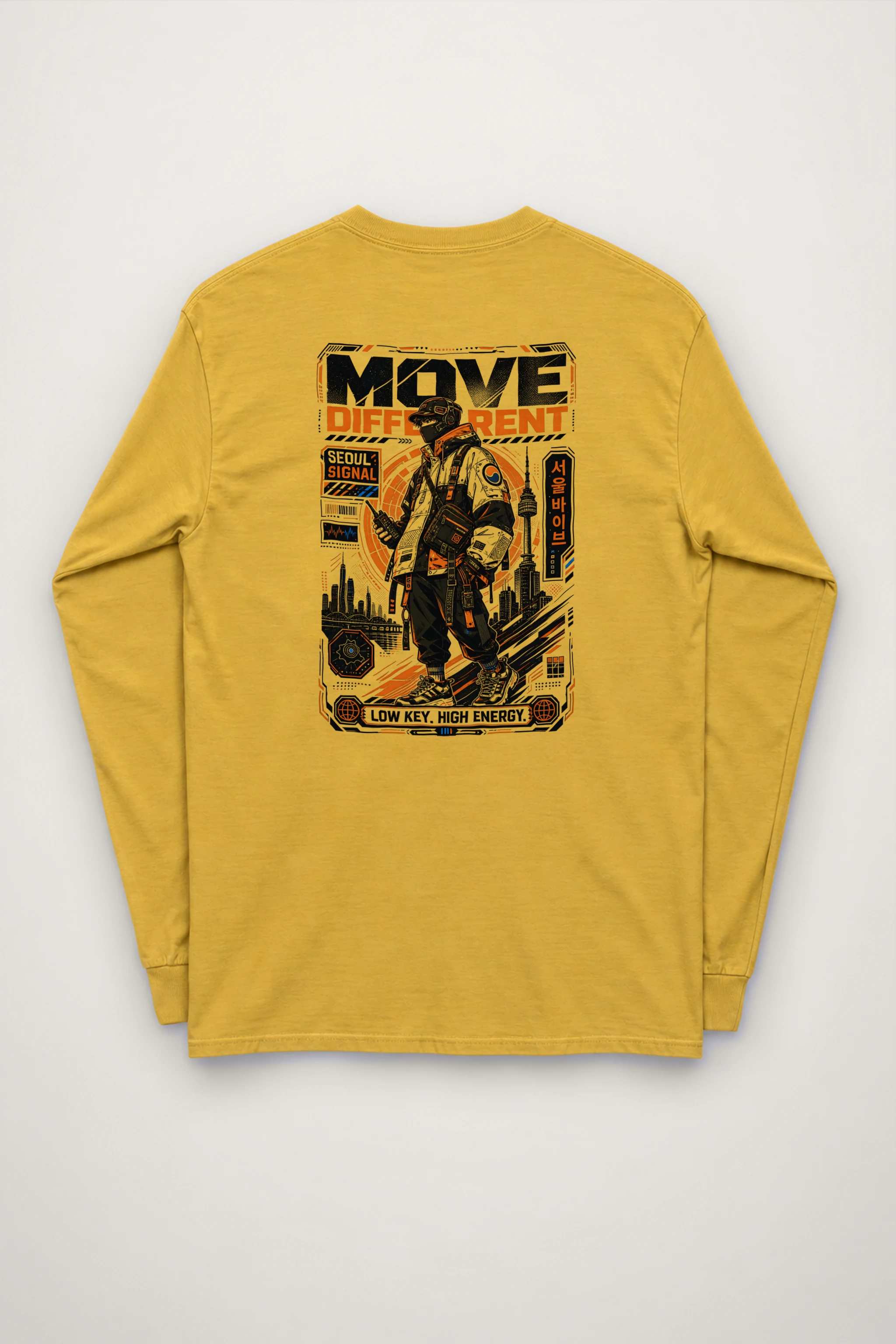 "Move Different Seoul" Unisex Longsleeve T-shirt