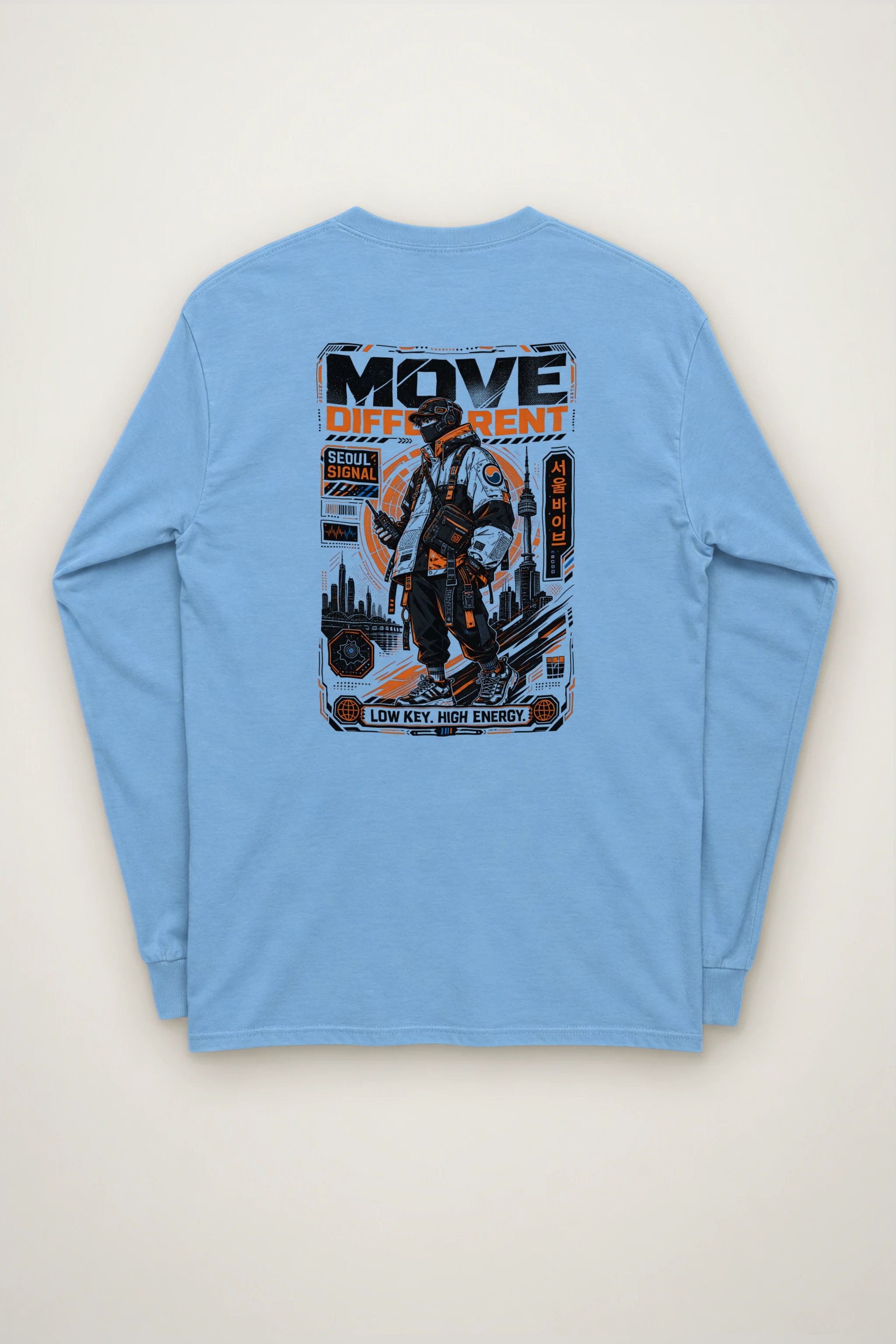 "Move Different Seoul" Unisex Longsleeve T-shirt