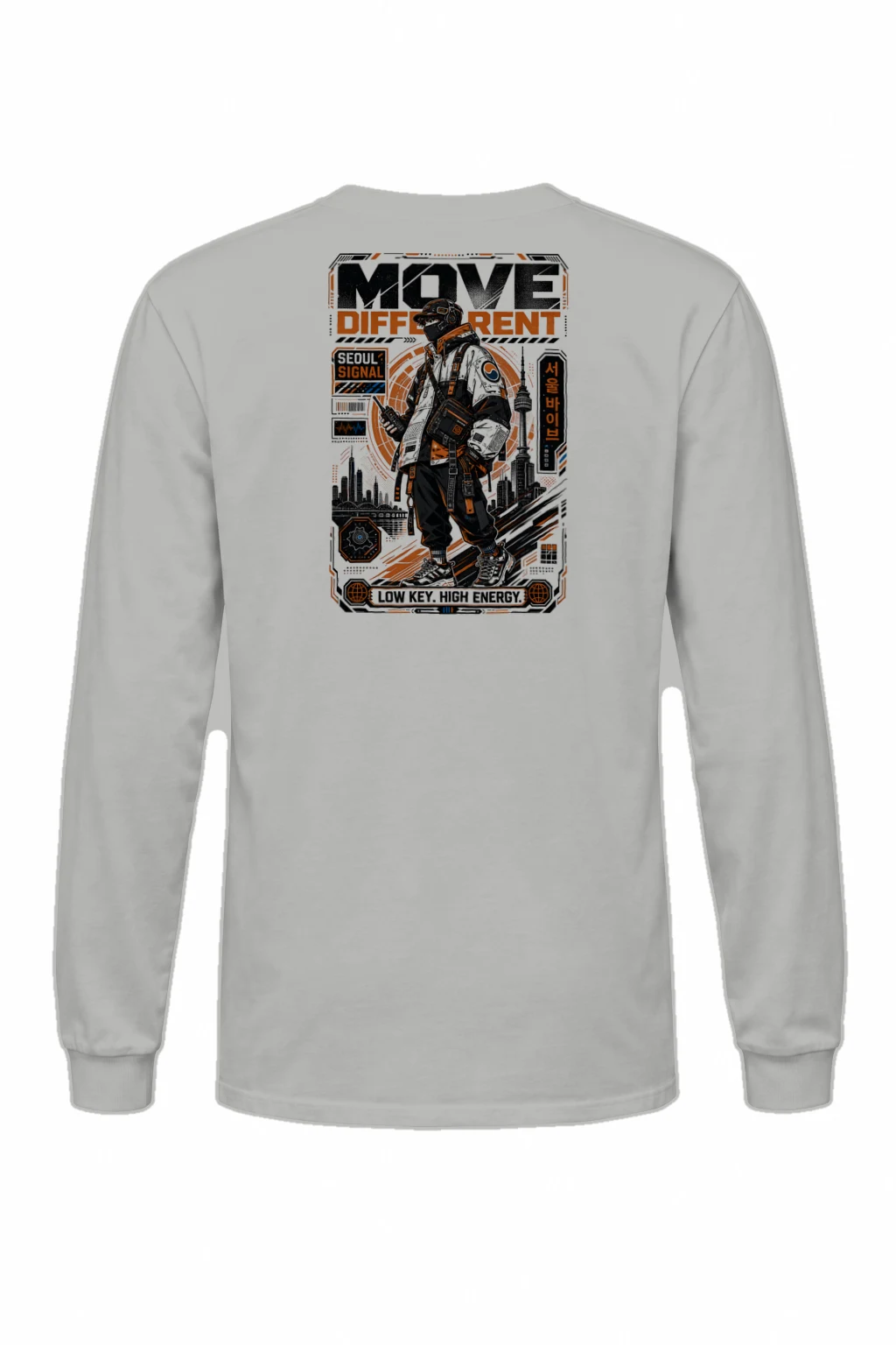 "Move Different Seoul" Unisex Longsleeve T-shirt | Gildan 2400