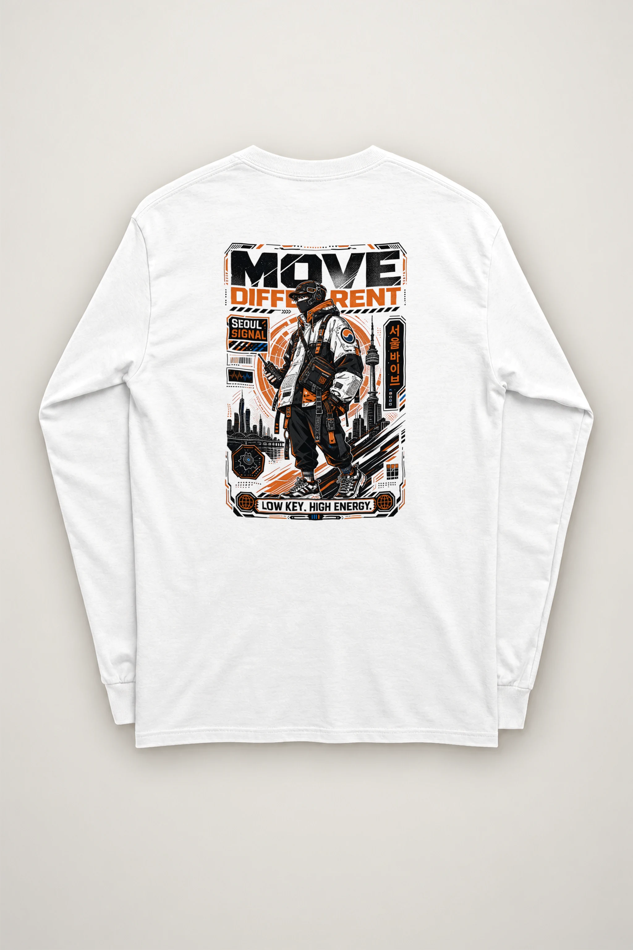 "Move Different Seoul" Unisex Longsleeve T-shirt