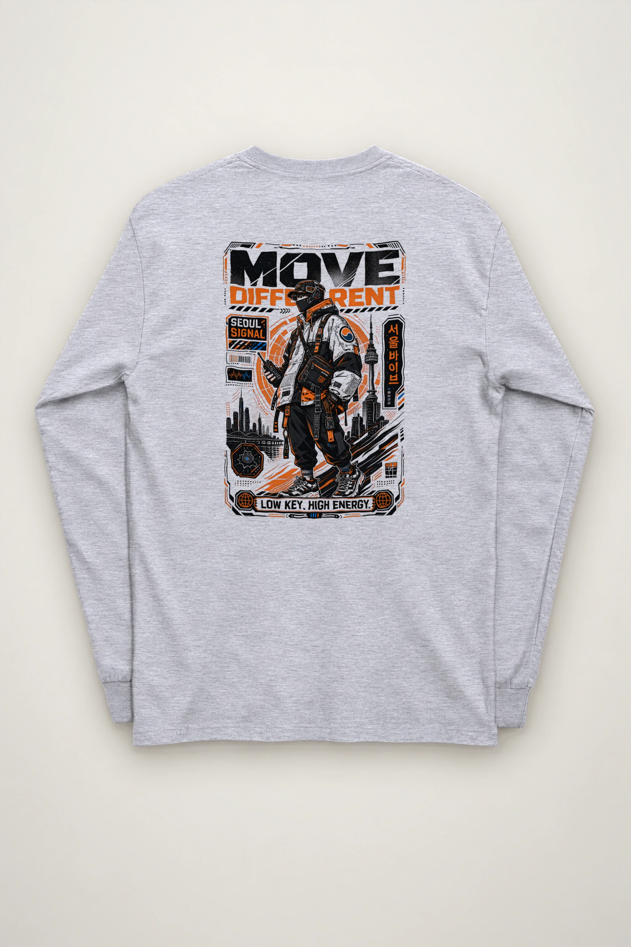 "Move Different Seoul" Unisex Longsleeve T-shirt