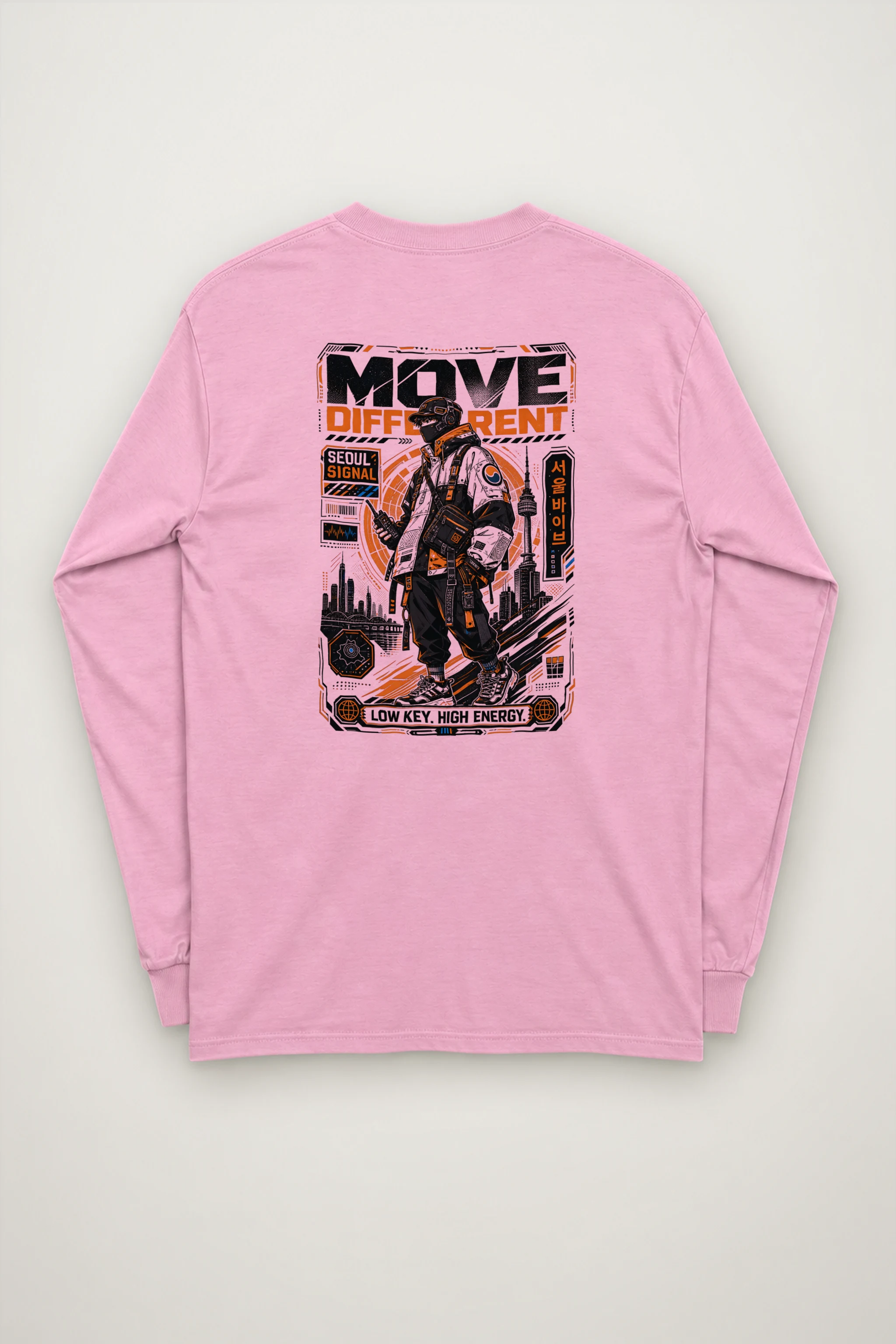 "Move Different Seoul" Unisex Longsleeve T-shirt