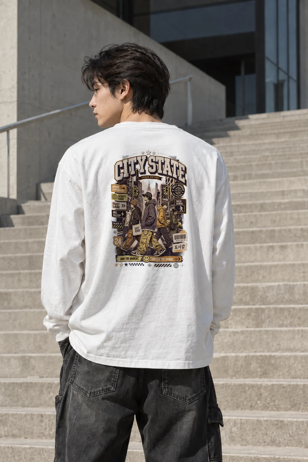 "Move Different" Unisex Longsleeve T-shirt | Gildan 2400