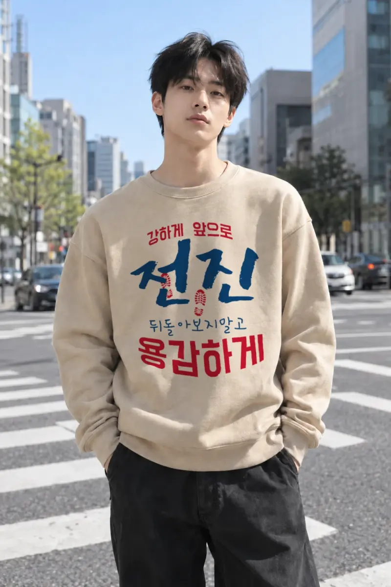 "Move Forward Bravely" Heavy Blend Unisex Crewneck Sweatshirt | Gildan 18000