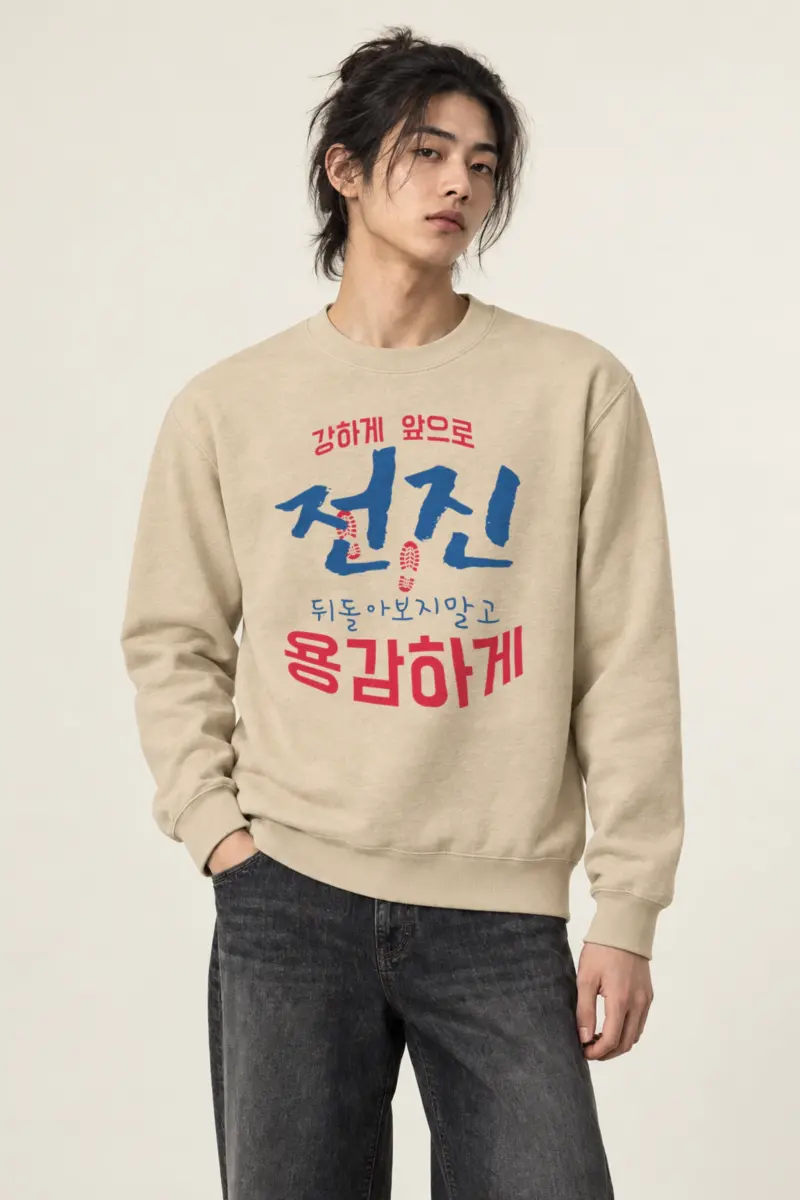"Move Forward Bravely" Heavy Blend Unisex Crewneck Sweatshirt