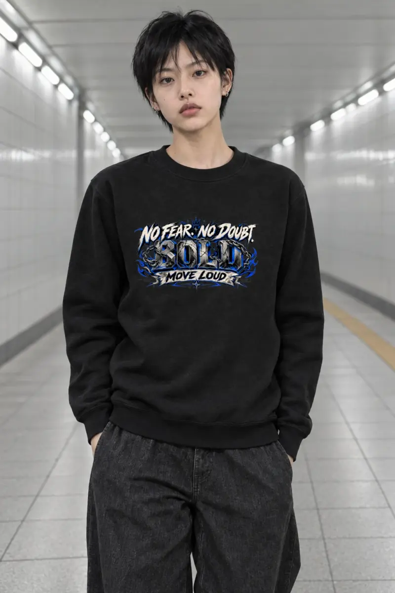 "No Fear No Doubt" Heavy Blend Unisex Crewneck Sweatshirt