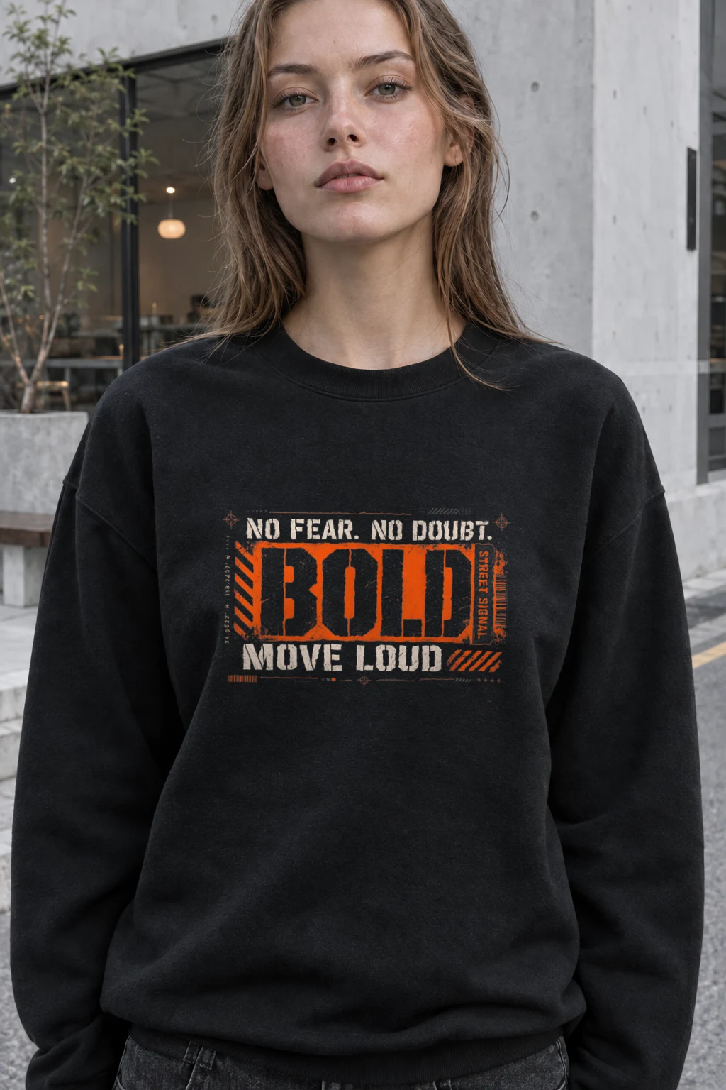 "Move Loud" Heavy Blend Unisex Crewneck Sweatshirt | Gildan 18000