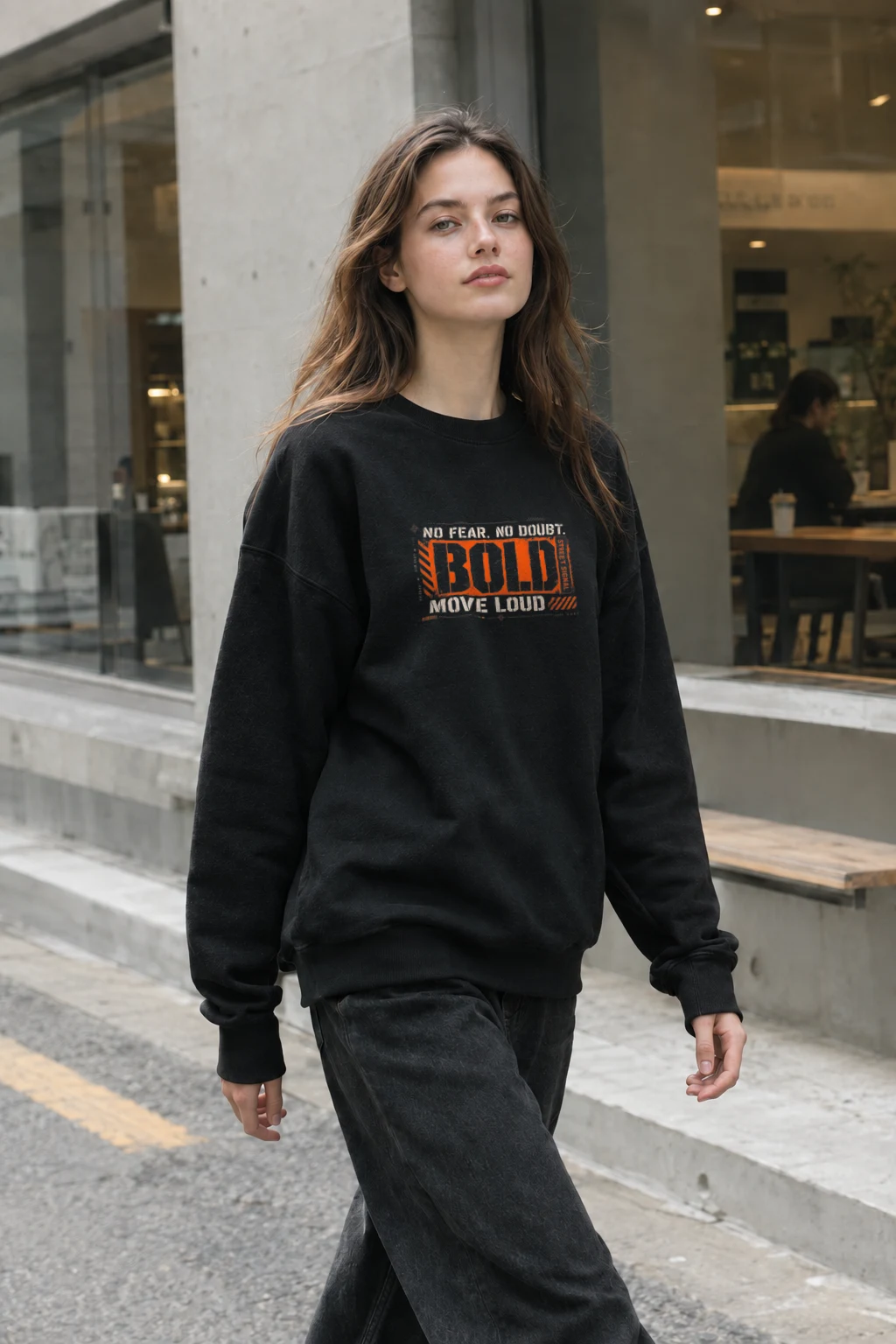"Move Loud" Heavy Blend Unisex Crewneck Sweatshirt | Gildan 18000