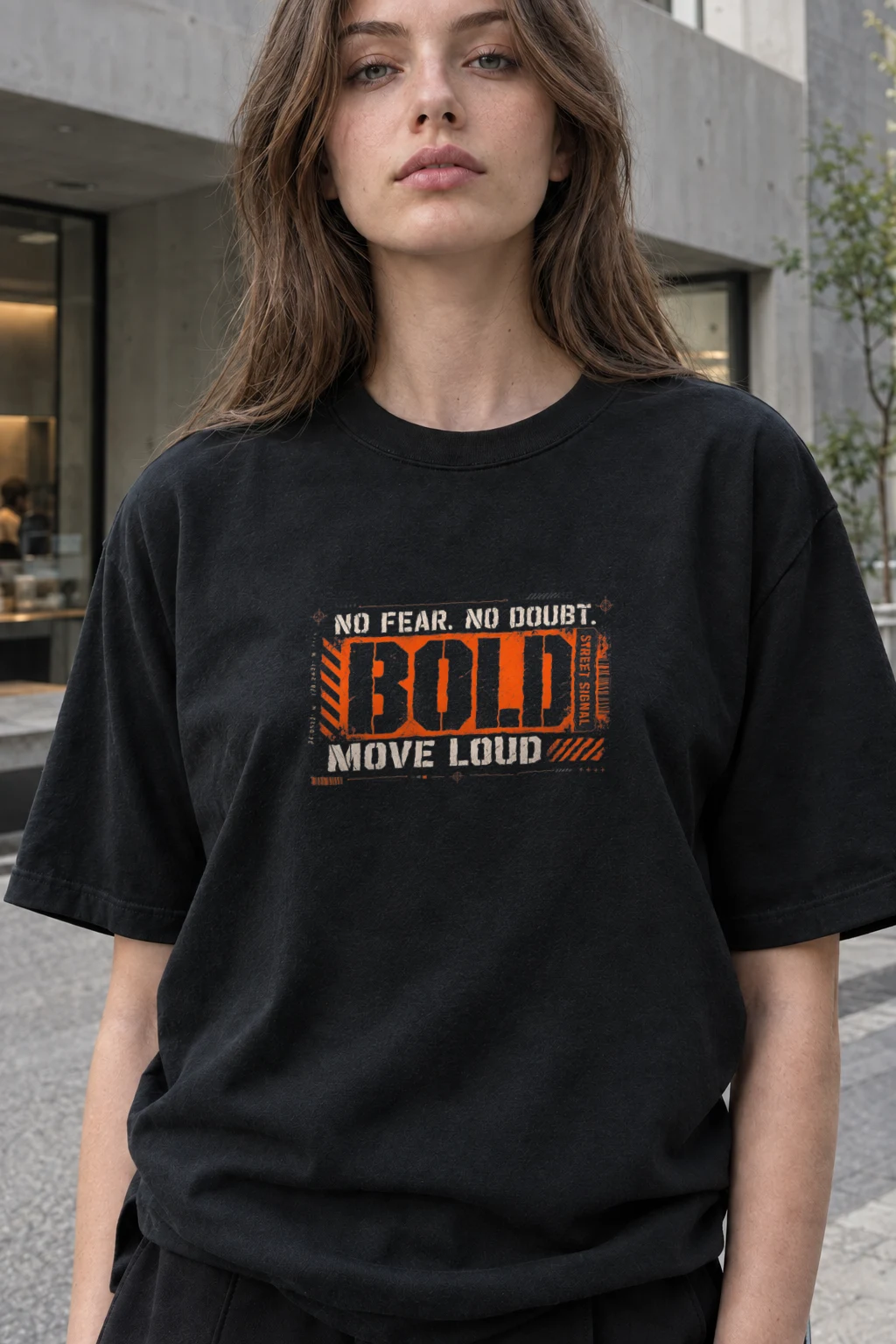 "Move Loud" Heavyweight Unisex Crewneck T-shirt | Gildan 5000