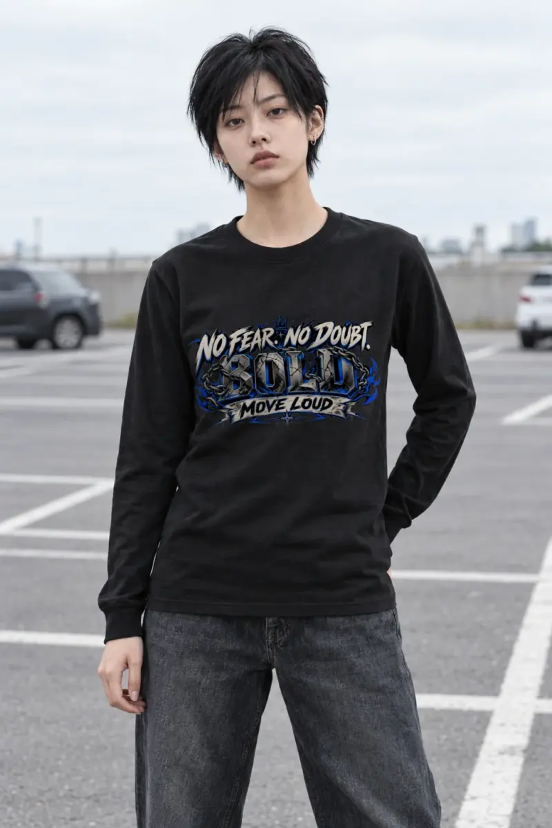 "No Fear No Doubt Bold" Unisex Longsleeve T-shirt