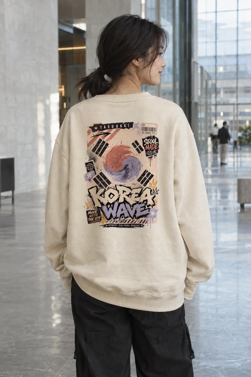 "Move With The City" Unisex Sponge Fleece Crewneck Sweatshirt | Bella + Canvas 3901