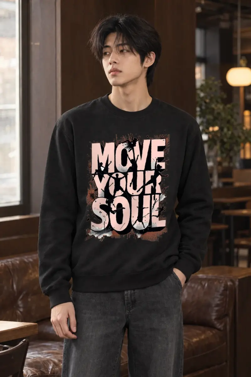 "Move Your Soul" Heavy Blend Unisex Crewneck Sweatshirt | Gildan 18000