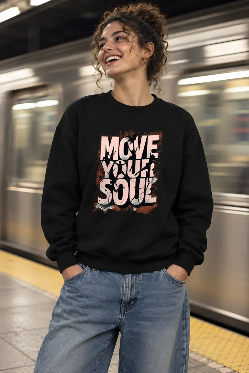 "Move Your Soul" Heavy Blend Unisex Crewneck Sweatshirt
