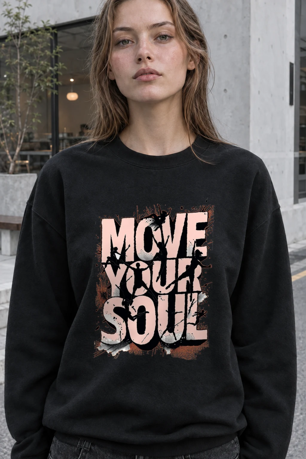 "Move Your Soul" Heavy Blend Unisex Crewneck Sweatshirt | Gildan 18000