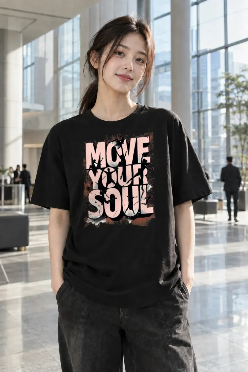 "Move Your Soul" Heavyweight Unisex Crewneck T-shirt | Gildan 5000