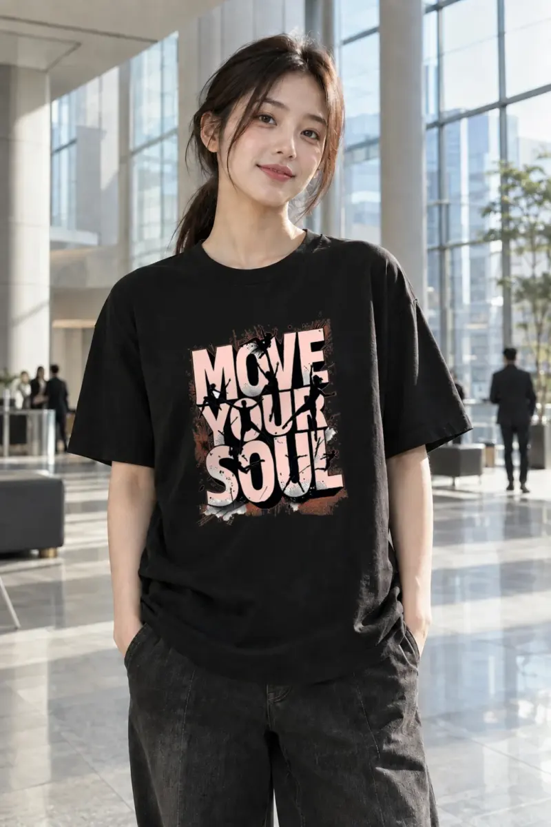"Move Your Soul" Heavyweight Unisex Crewneck T-shirt | Gildan 5000