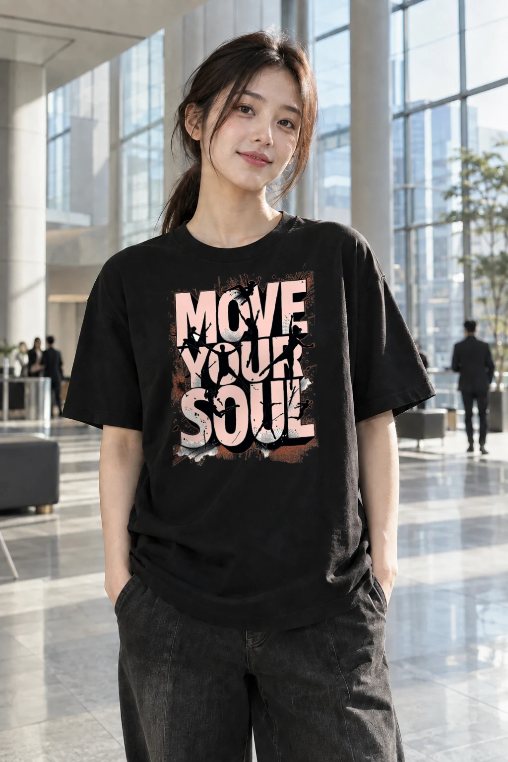 "Move Your Soul" Heavyweight Unisex Crewneck T-shirt | Gildan 5000