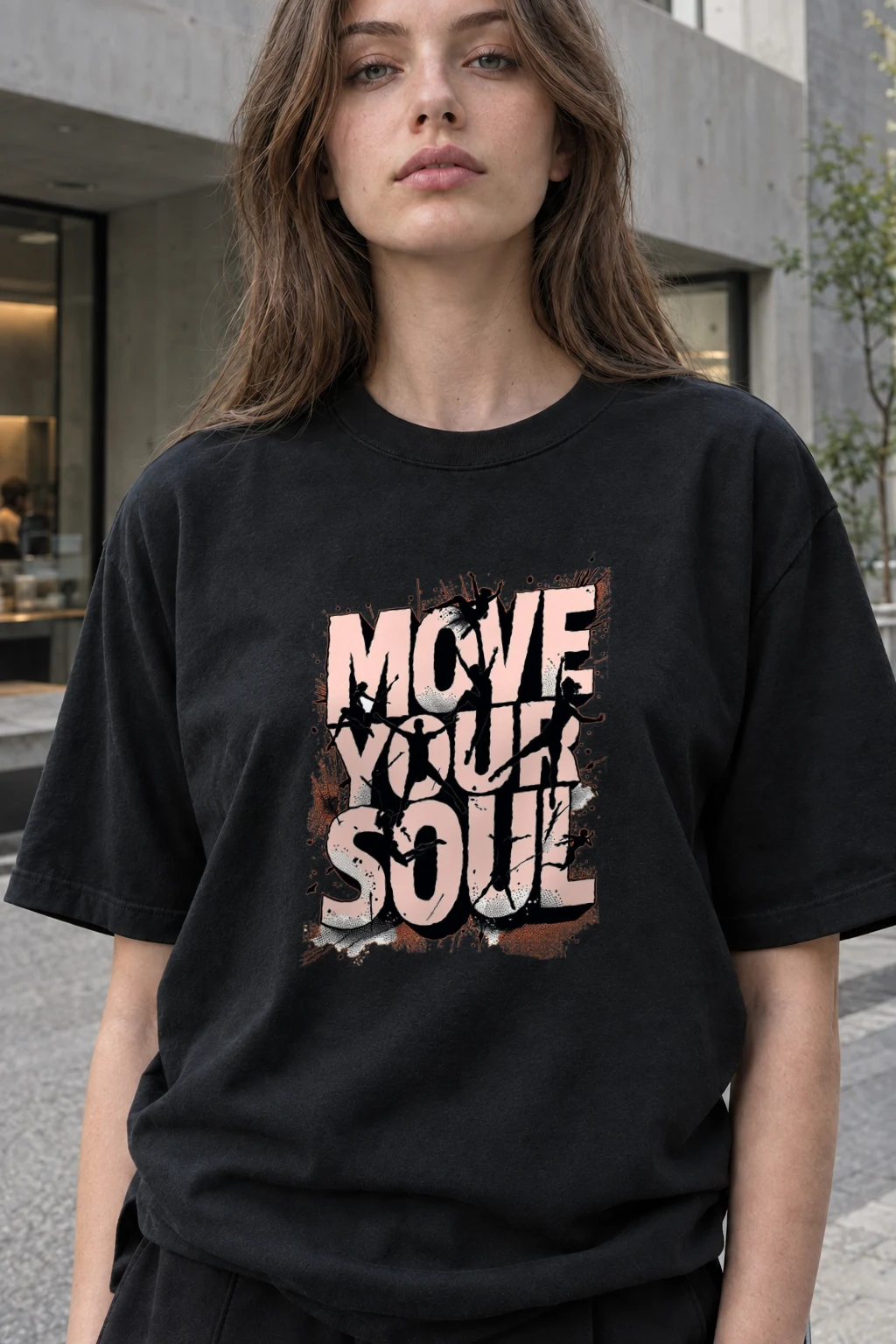 "Move Your Soul" Heavyweight Unisex Crewneck T-shirt | Gildan 5000