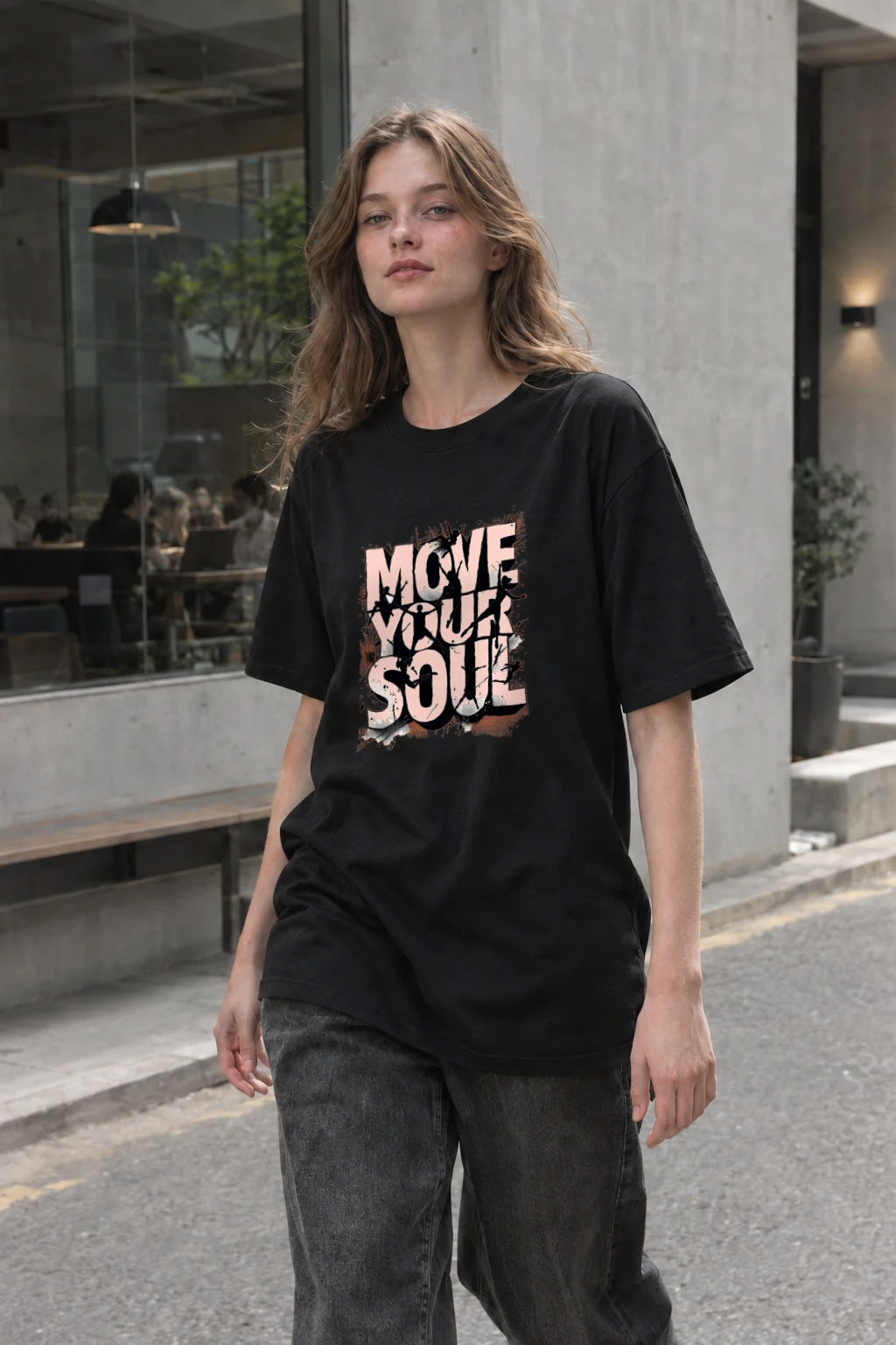 "Move Your Soul" Heavyweight Unisex Crewneck T-shirt | Gildan 5000