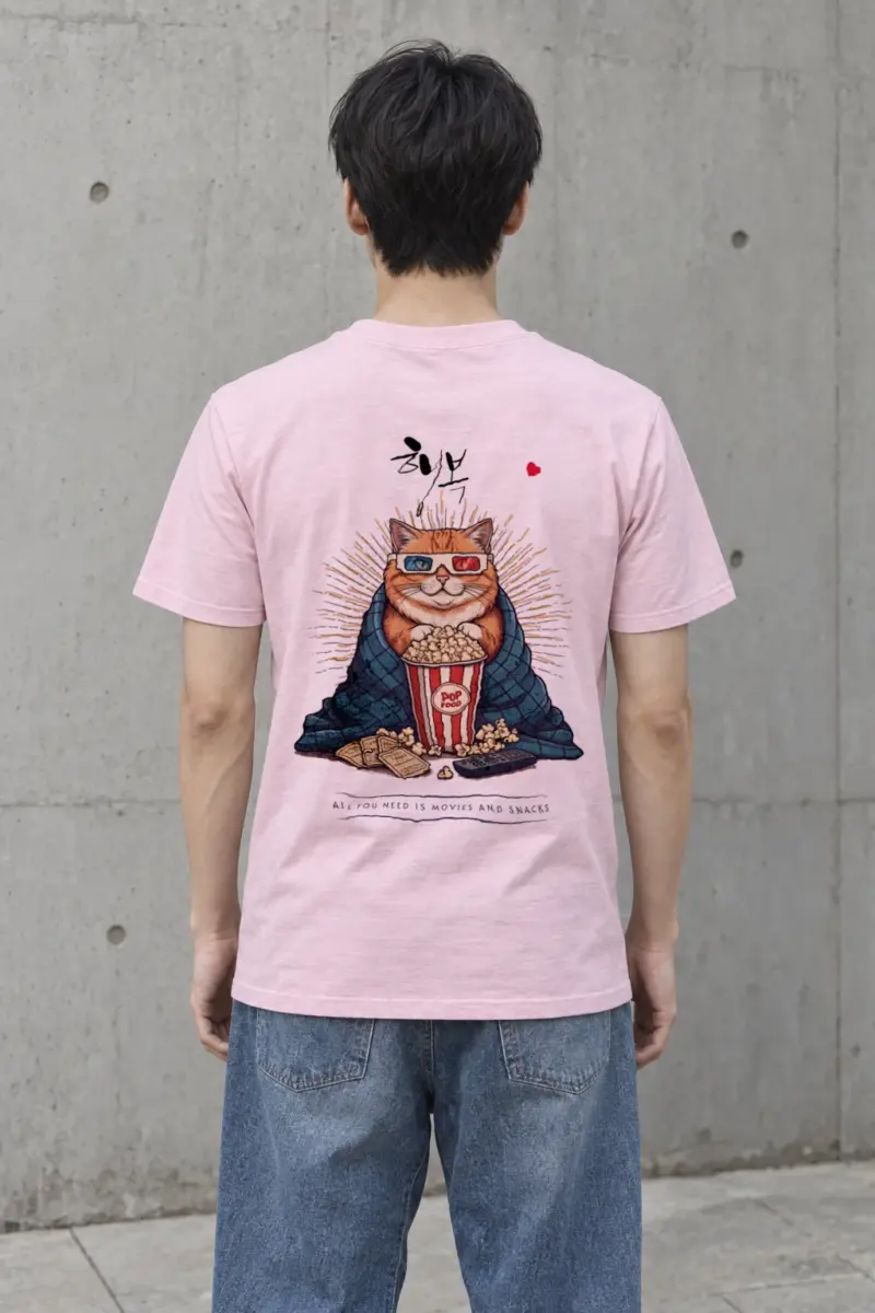 "Movies And Snacks" Heavyweight Unisex Crewneck T-shirt