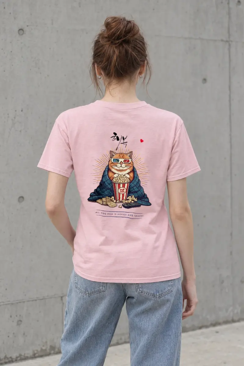 "Movies And Snacks" Heavyweight Unisex Crewneck T-shirt