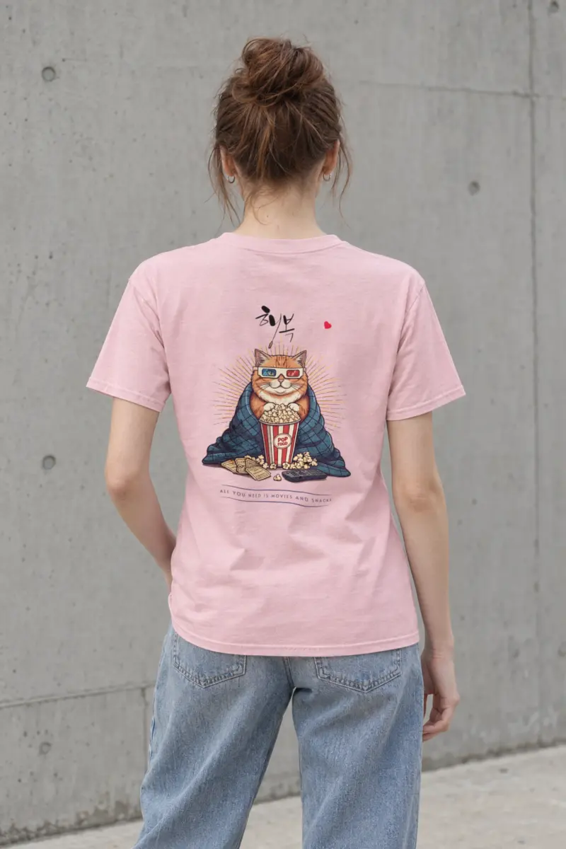 "Movies And Snacks" Heavyweight Unisex Crewneck T-shirt